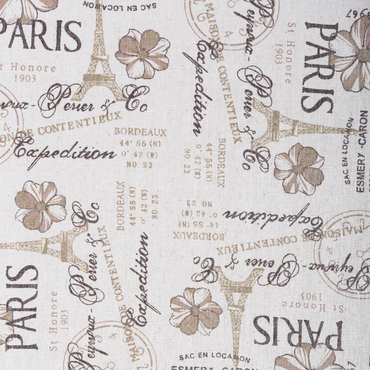 Legacy Decor Solid Wood With Paris Themed Canvas 3 Panel Room Divider, 67