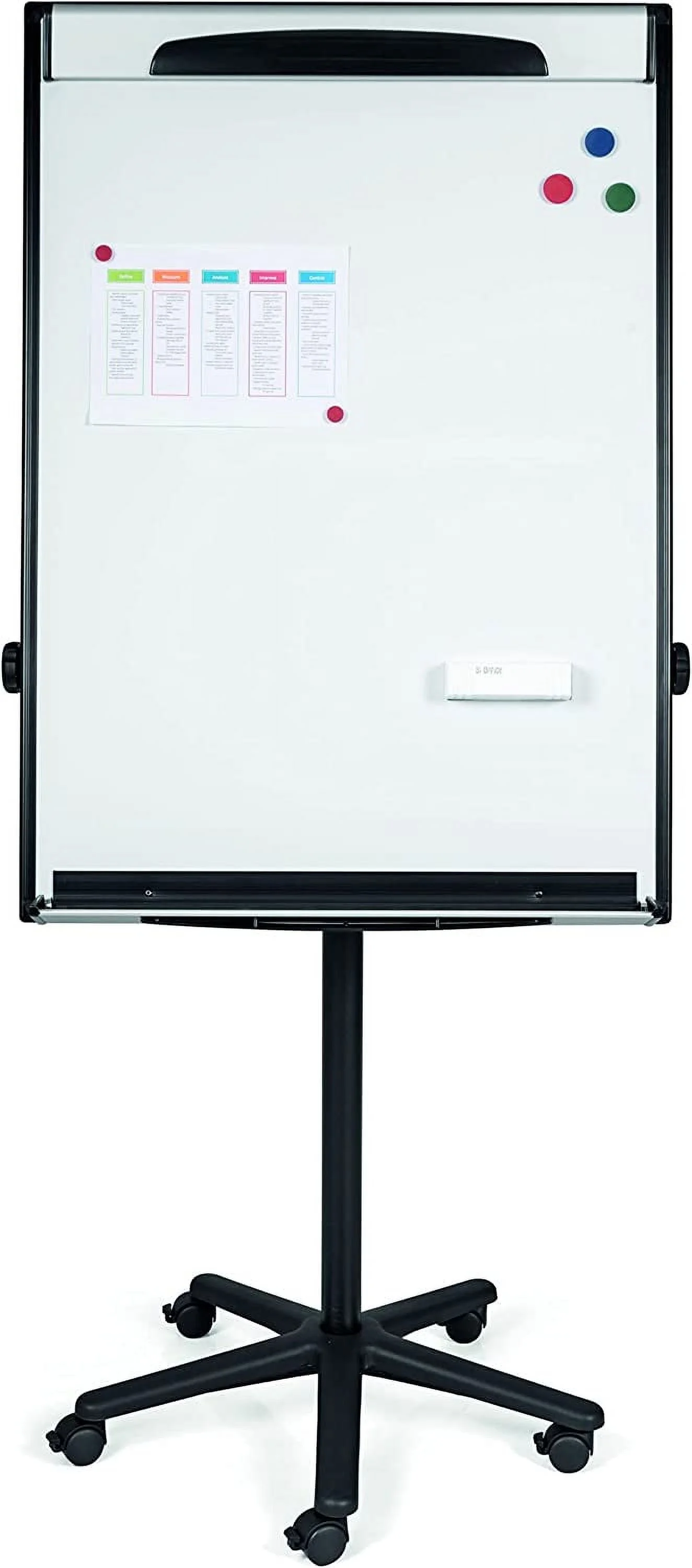 Magnetic Ultra Dry-Erase Whiteboard Mobile Presentation Easel, 76