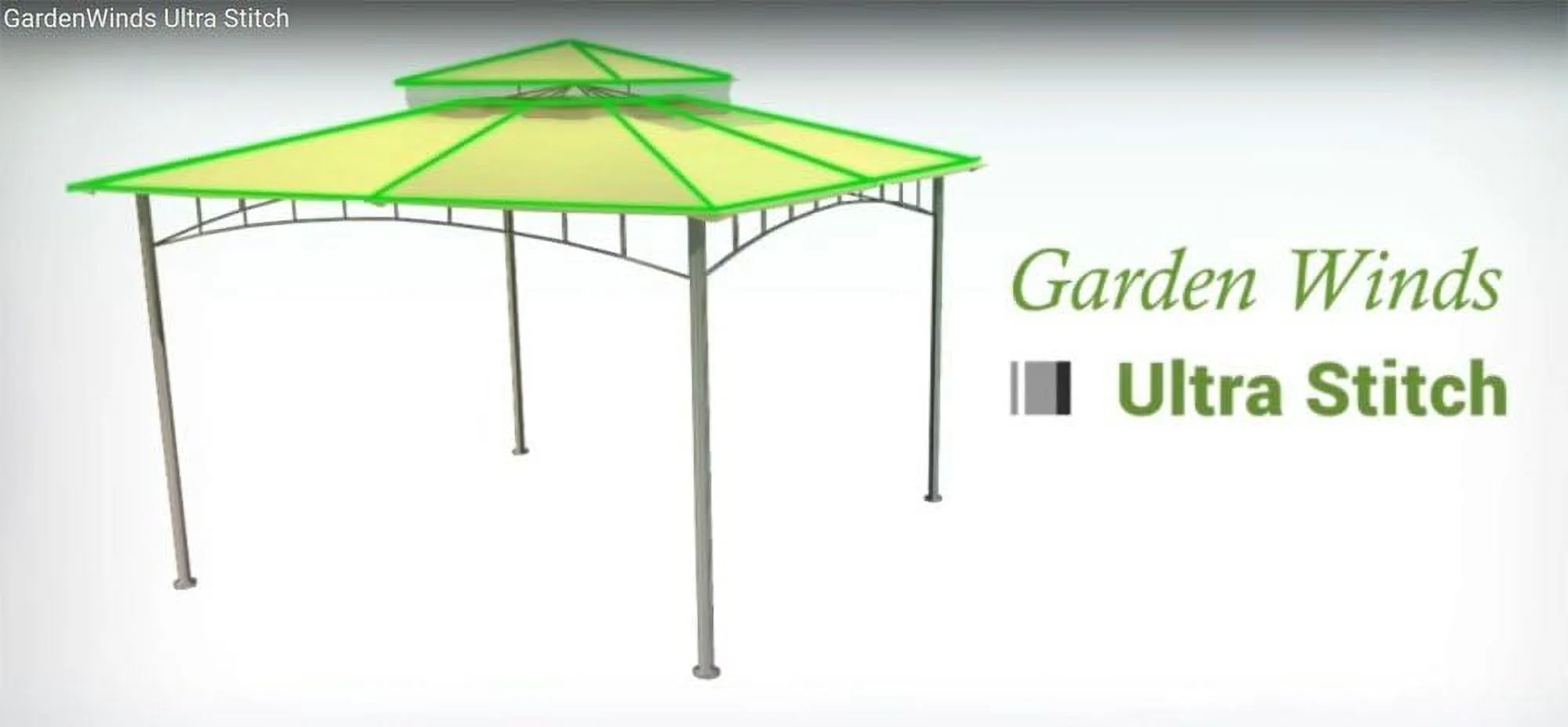 12 X 12 Lattice Gazebo Replacement Canopy Top Cover - Riplock 500