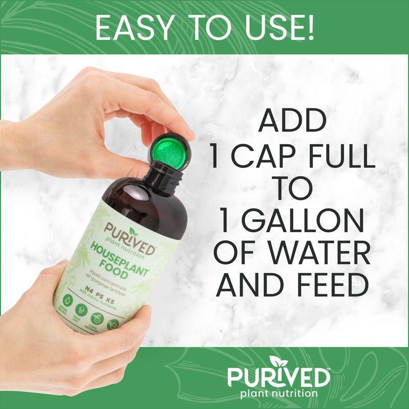 Purived Houseplant Fertilizer | 20oz Concentrate Makes 50 Gallons