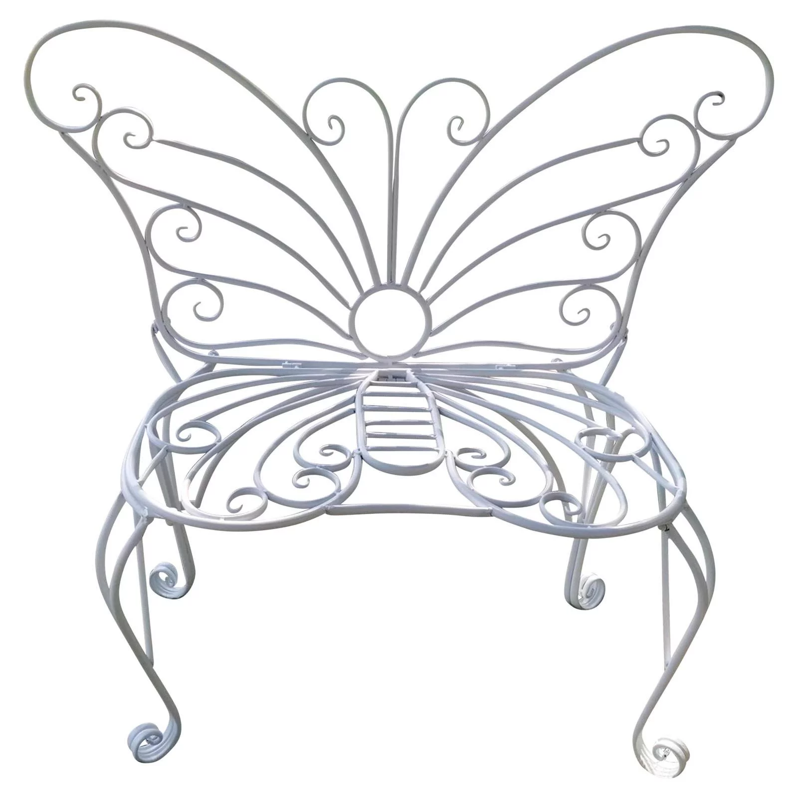 Hi-Line Gift Ltd. Metal Garden Butterfly Bench