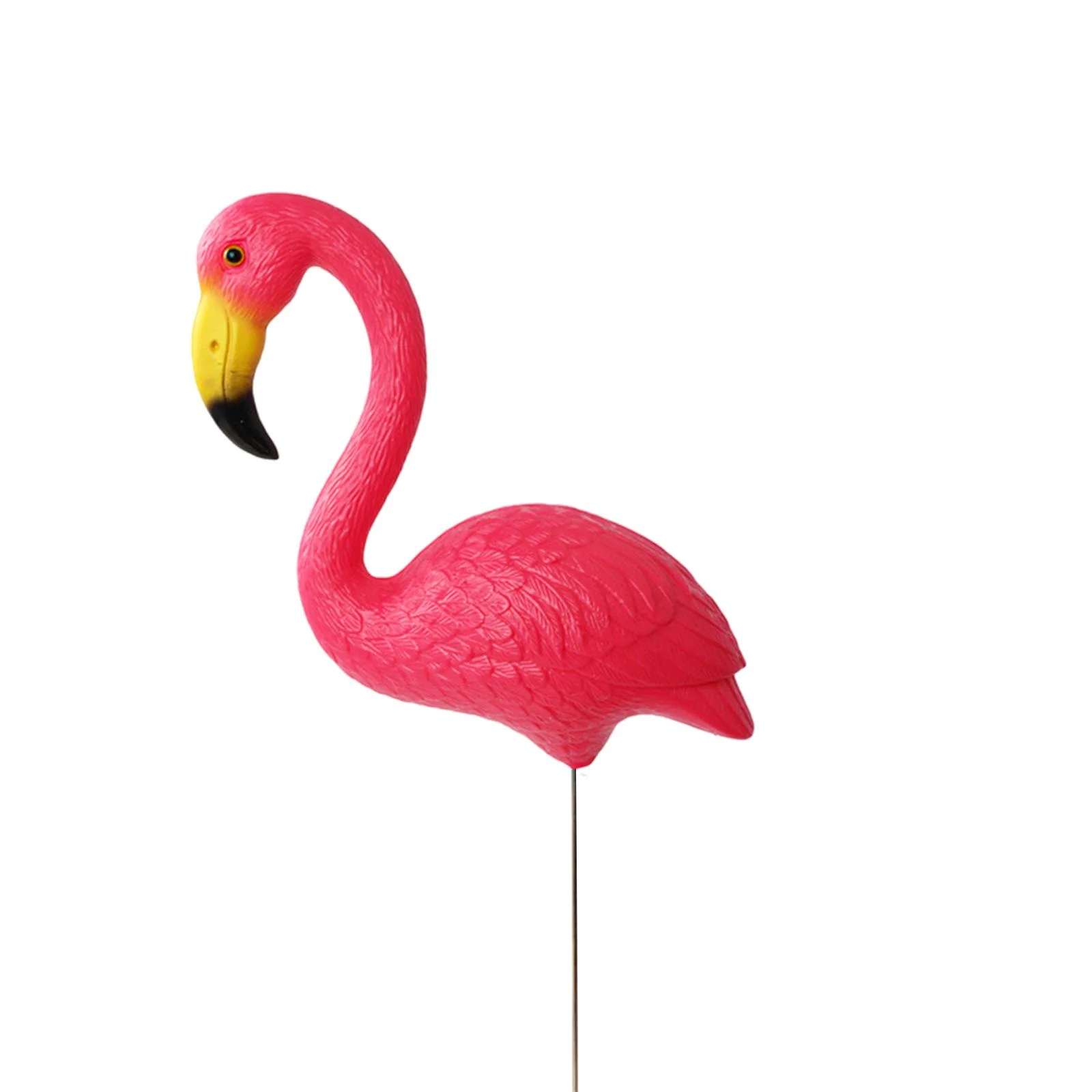 figatia Bird Statue Figurine Flamingo Garden Stake Party Patio Yard Art Ornament Sculpture for Indoor Planter Beach Entryway Festival Pink 29.5x23cm 36cm