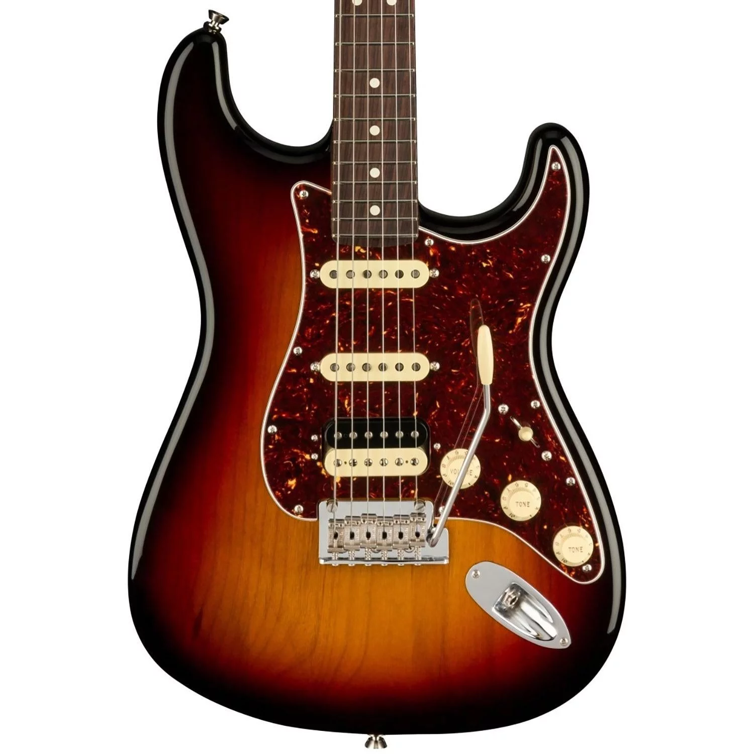 Fender American Professional II Stratocaster HSS Electric Guitar (3-Color Sunburst, Rosewood Fretboard)