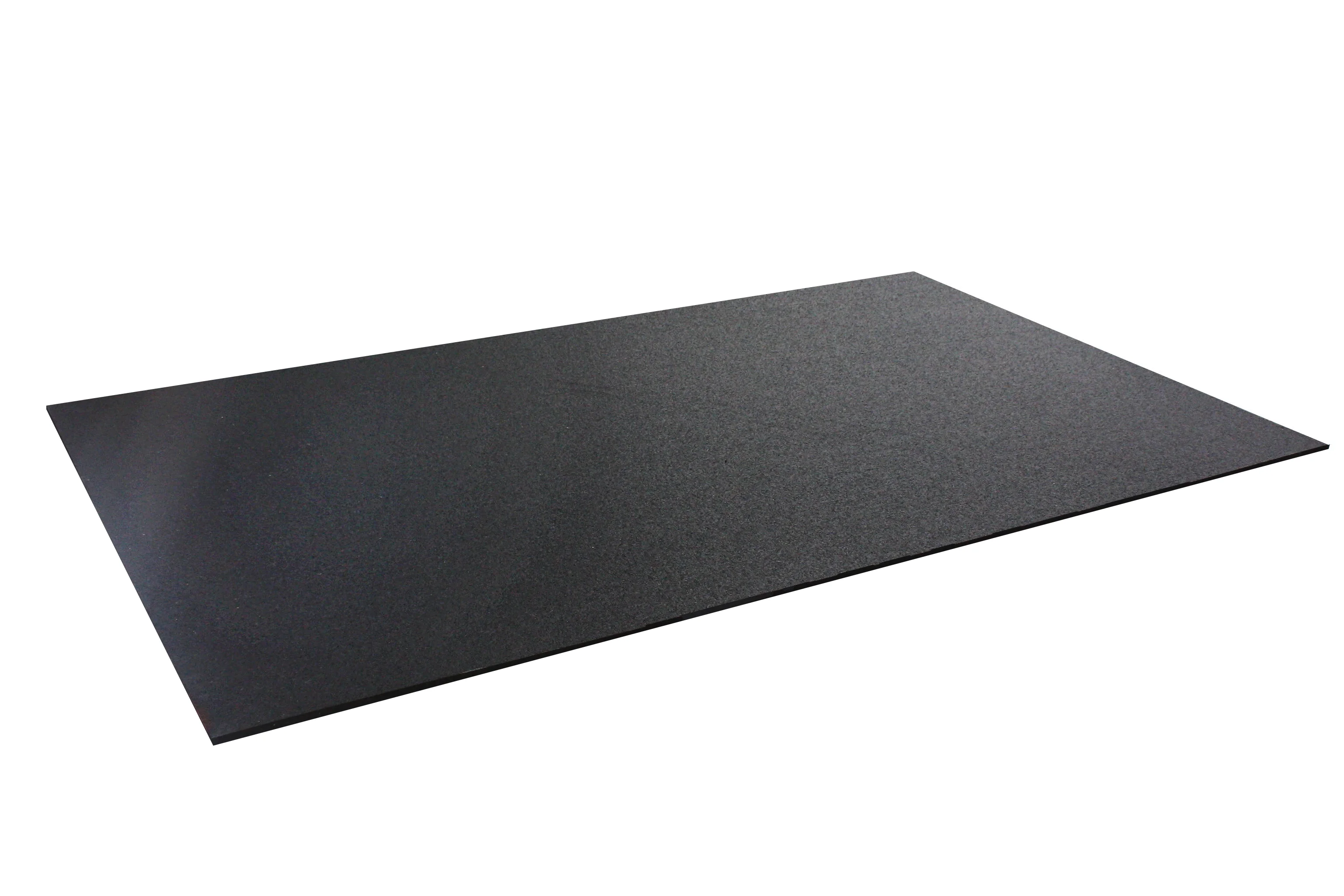 Rubber King 4' x 6' x 7mm thick Rubber Fitness Mat, Black