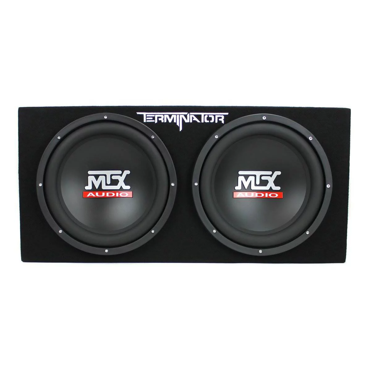 Crunch 2 Channel Car Audio Amplifier & MTX 12 In Dual Loaded Subwoofer Box