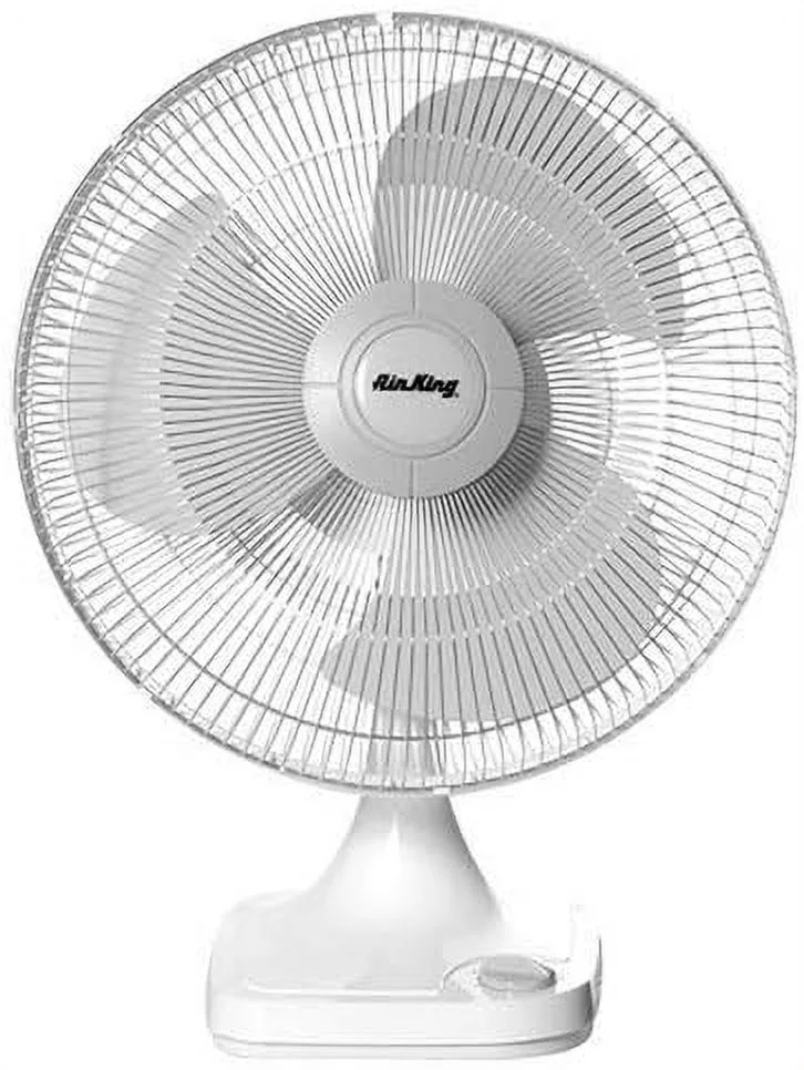 9102 12-Inch 3-Speed Oscillating Table Fan By