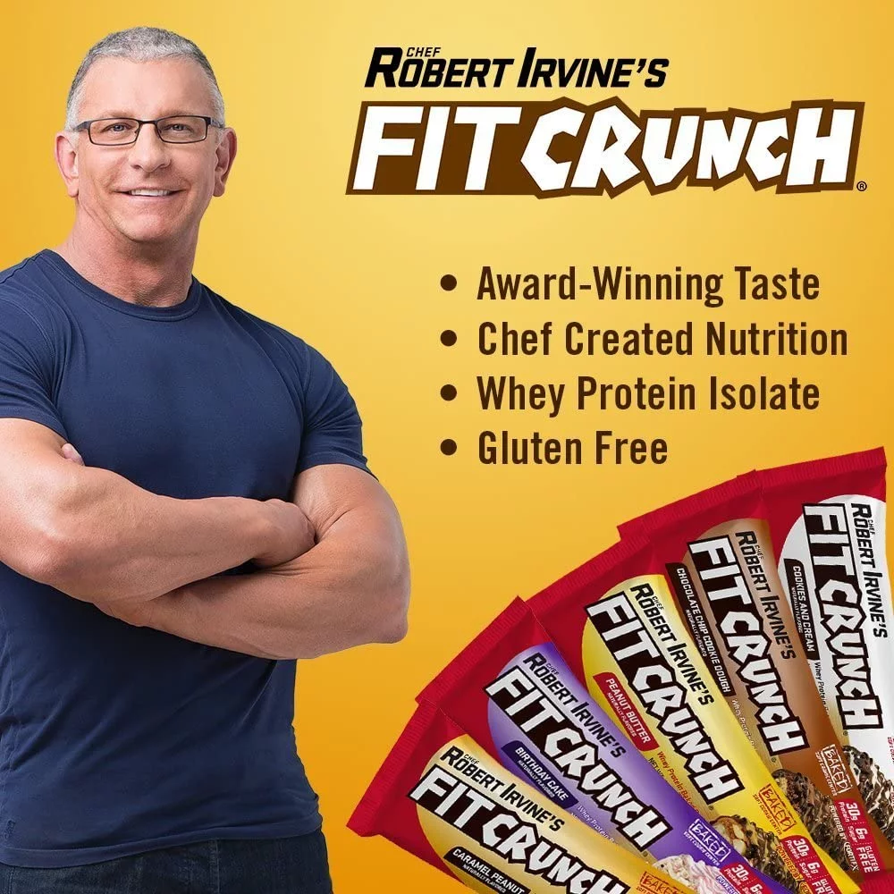 Fit Crunch Protein Bar, Birthday Cake, 30g Protein, 12 ct.