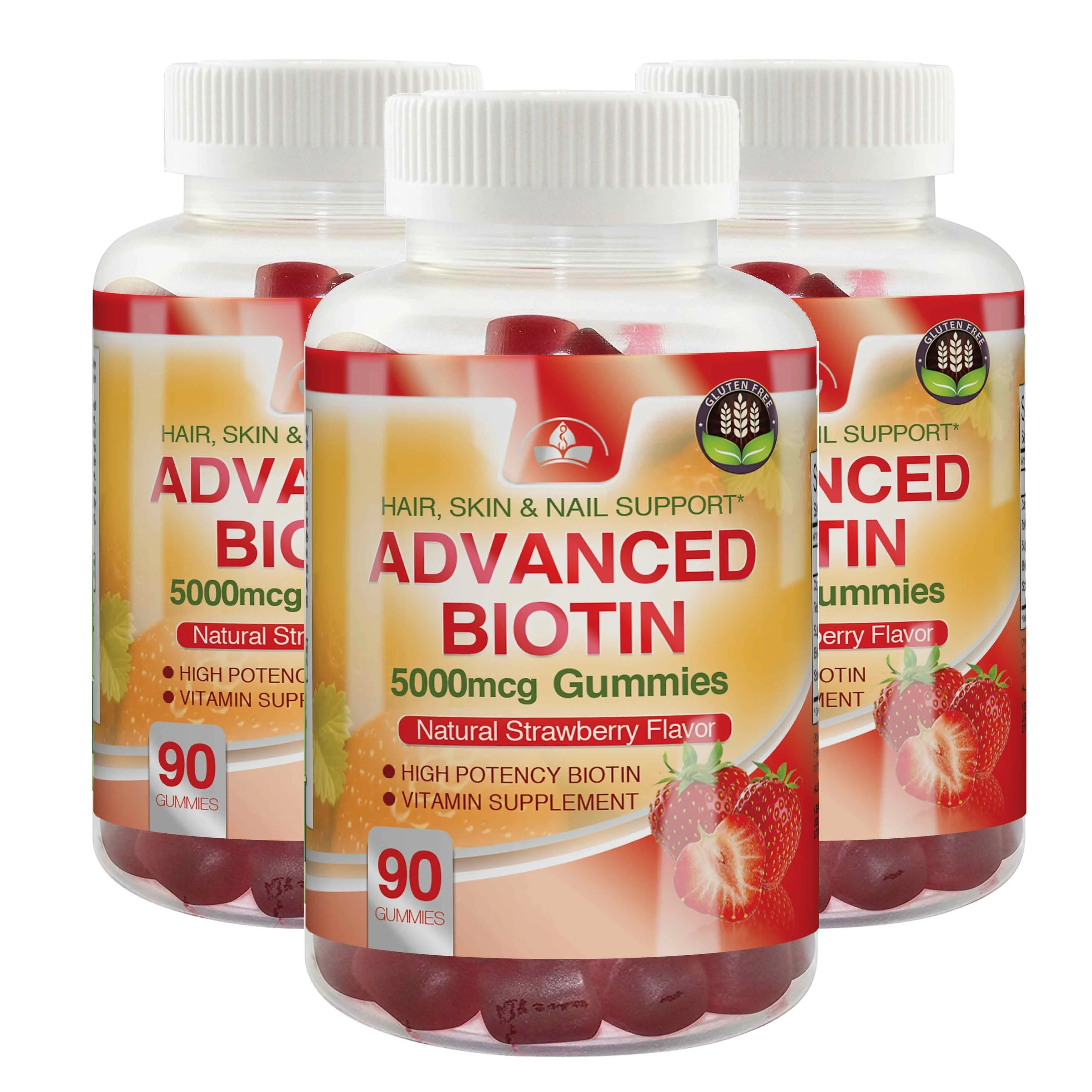 Advanced Biotin Gummies 5000mcg - Buy 2 Get 1 FREE
