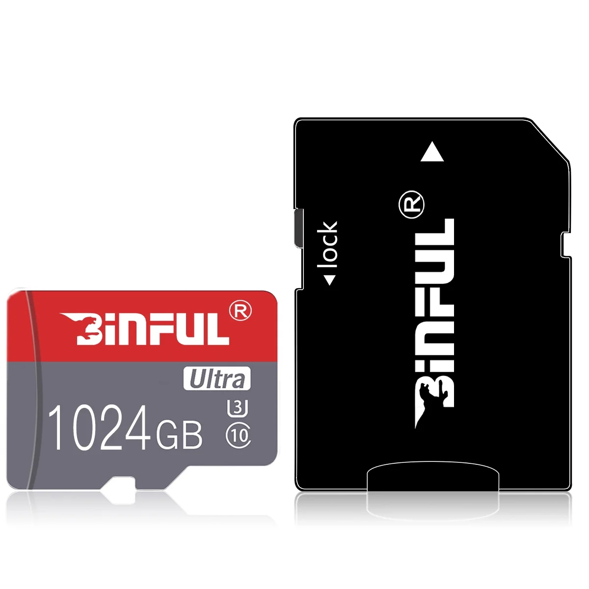 1TB Memory Card Micro SD Card Memory Card 1TB High Speed Class 10 With SD Card Adapter For Android Smartphone/Secure Camera/Tablet/Home Monitoring systems and Drone