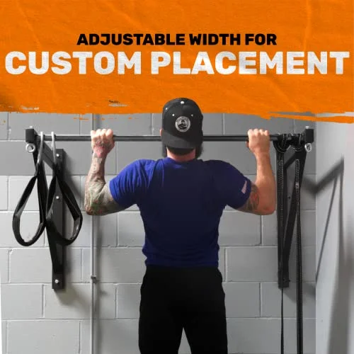 Bells of Steel Pull Up Bar Chin Up Bar - Pullup Bar Wall Mount - Ceiling Mount Pull up Bar - Strength Training Pull-up Bars - 32 mm Diameter Indoor Pull up Bar, 14 Gauge Steel, 330 lb Capacity