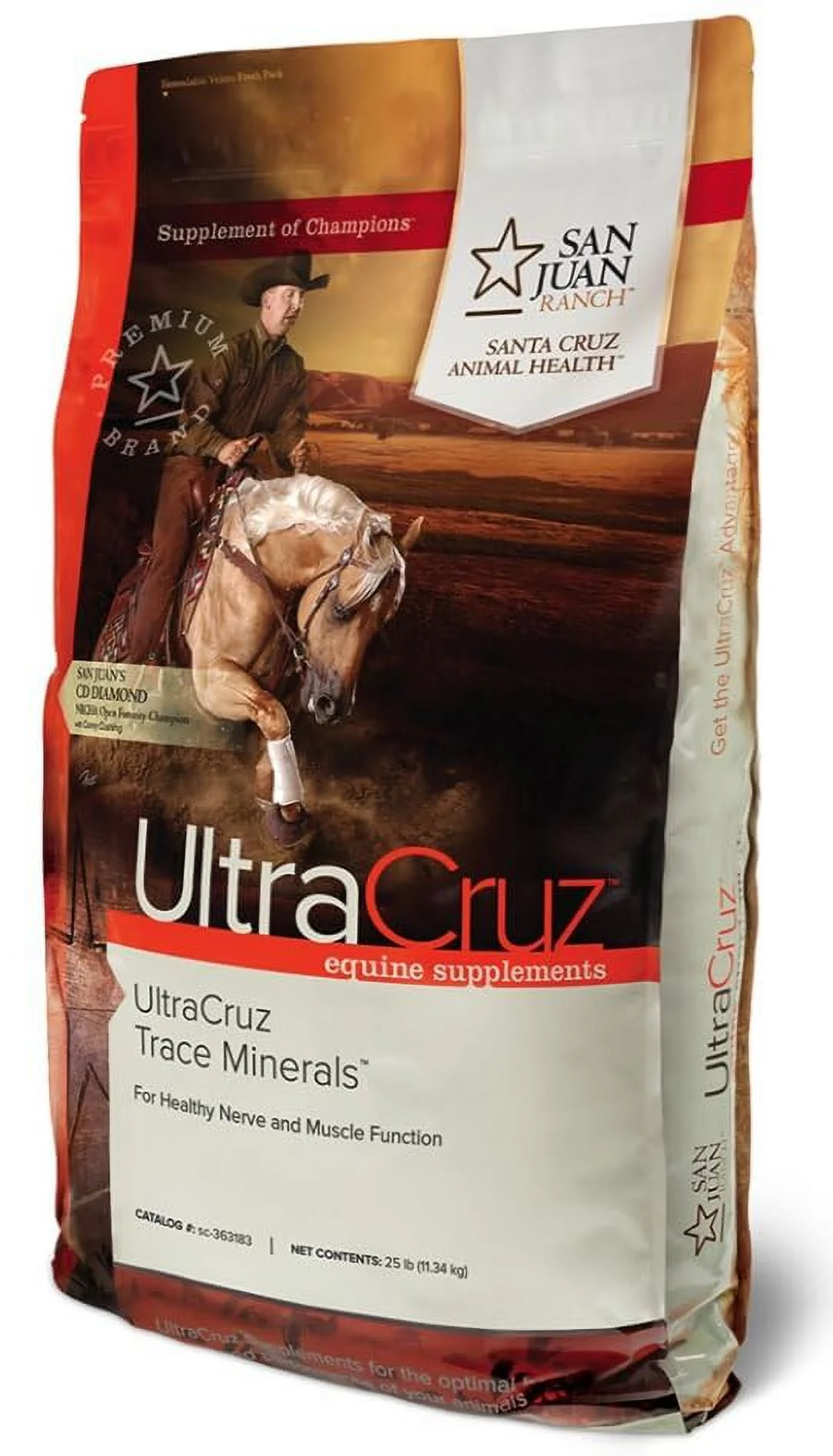 UltraCruz Equine Trace Minerals Supplement for Horses, 25 lb Pellet (100 Day Supply)