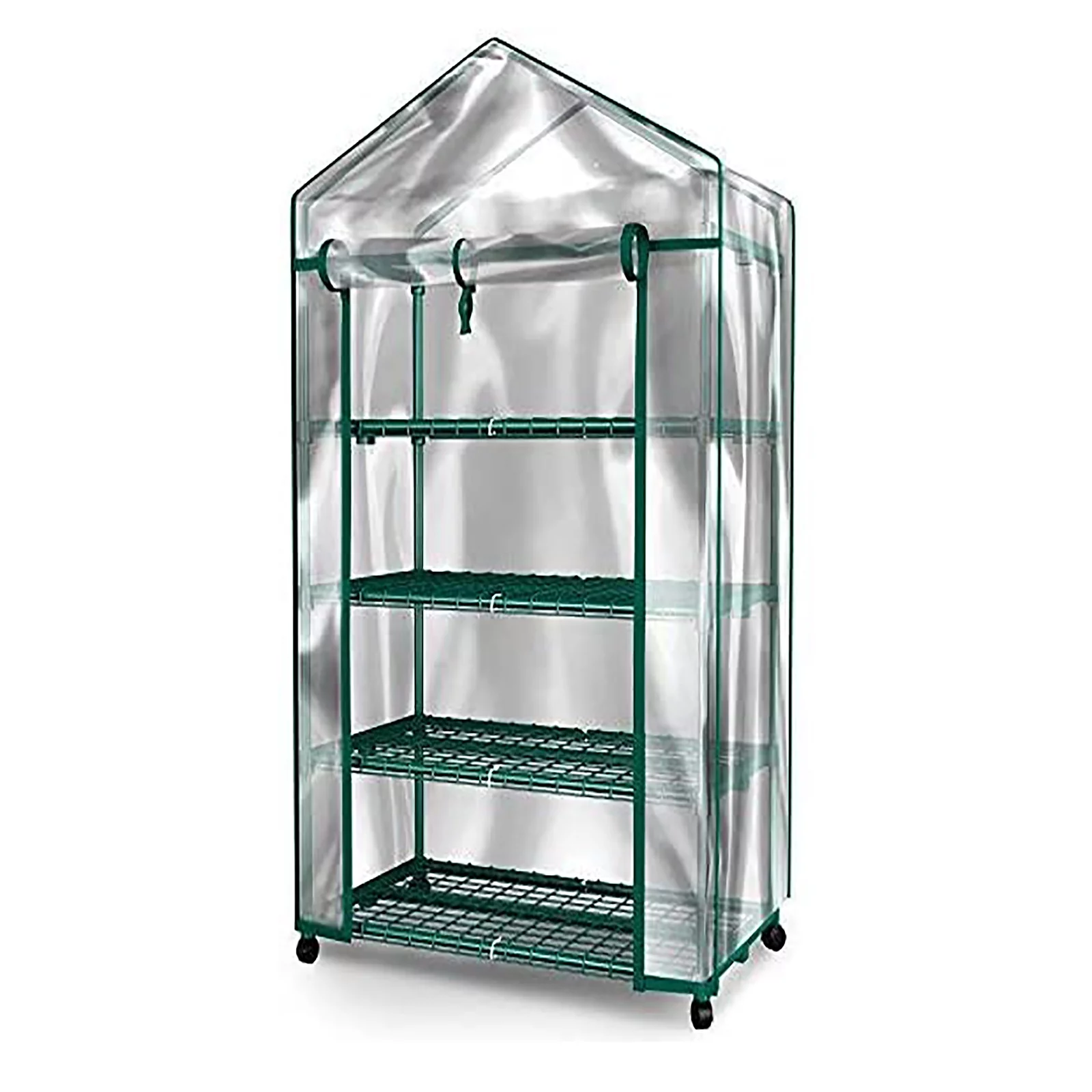 Mini Greenhouse - 4 Tiers Indoor Outdoor Greenhouse With wheels-Use in Any Season for Plants YJ