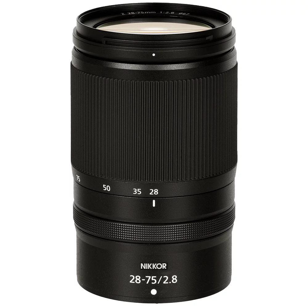 Nikon NIKKOR Z 28-75mm f/2.8 Lens + Pro Flash + LED Light + Tripod - 64GB Accessory Bundle