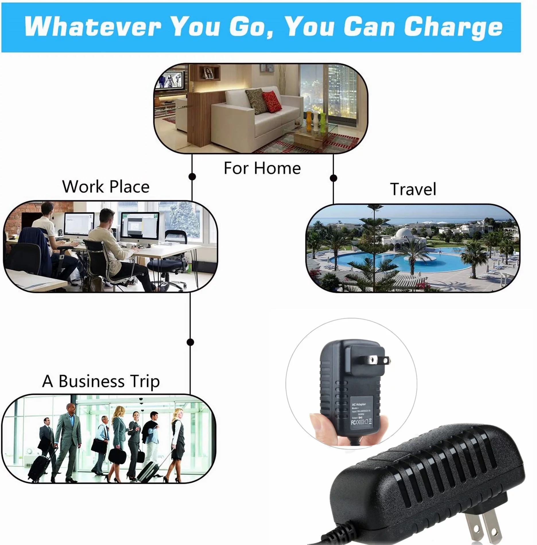 KONKIN BOO Compatible 12V AC/DC Adapter Replacement for Moultrie M-1100i M1100i M-1100 i M1100 MCG-12589 M-880 M-880i M-880c A5 A20 M880 GEN2 Trace Wingscapes Trail Cam Deer Game Camera 12VDC Power