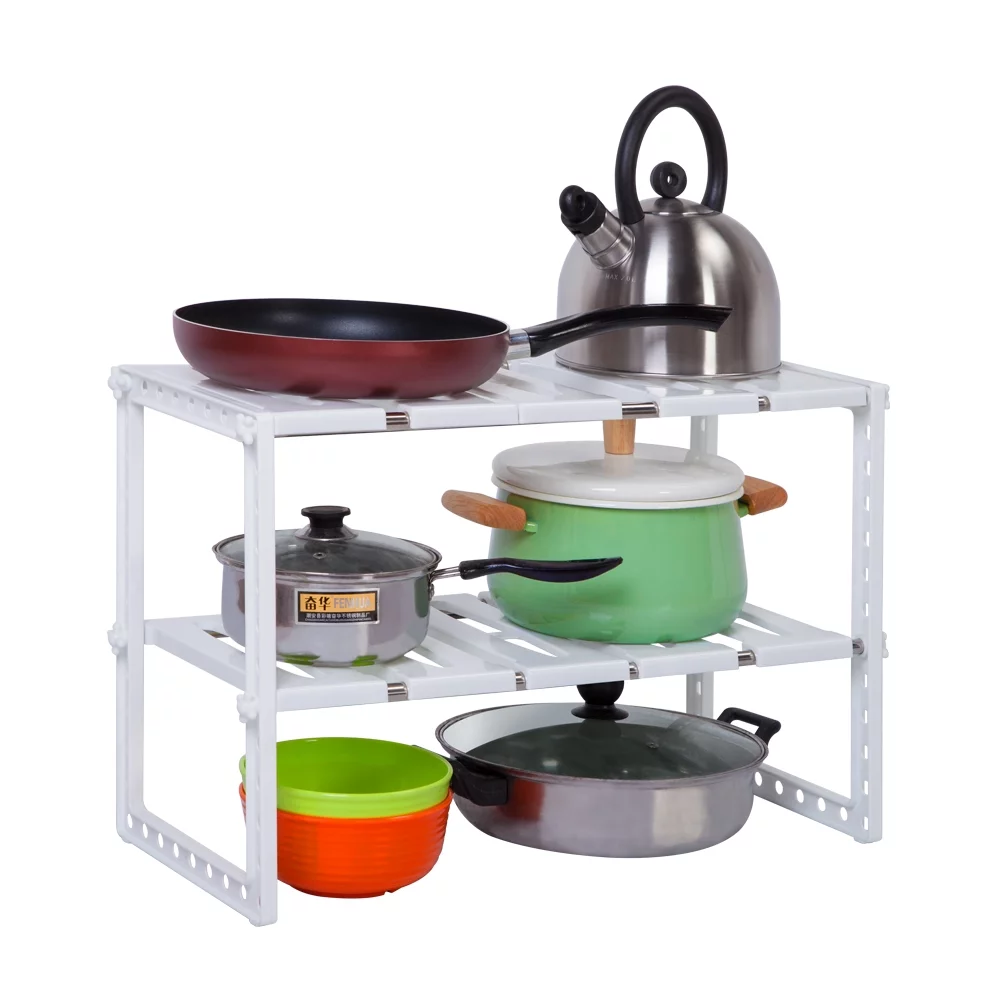 Kitchen Sink Rack 2 Tier Multi-functional Sink Shelf Korean-style Stainless Steel Dish Drying Rack Storage Rack Utensil Holder