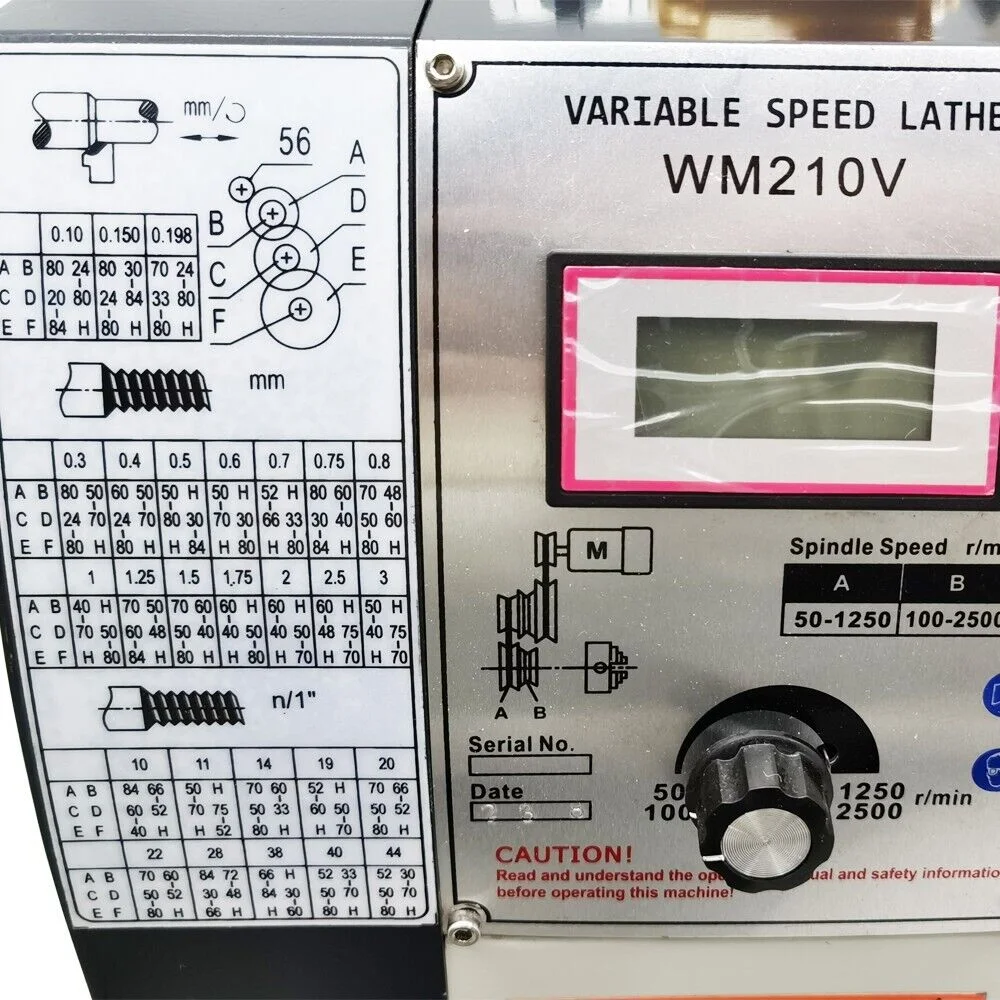 PreAsion High Precision Miniature Inch Precision Length Metal Bench Lathe 8