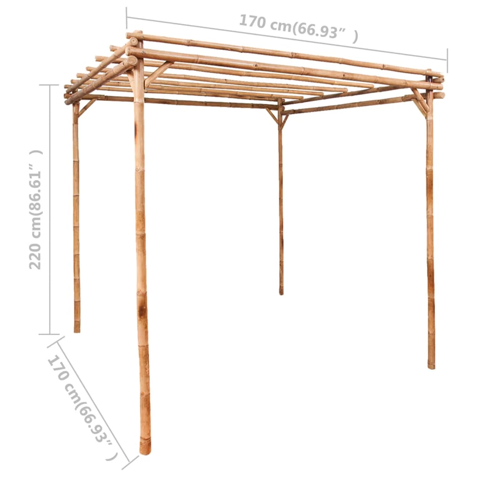 Anself Pergola Bamboo 67
