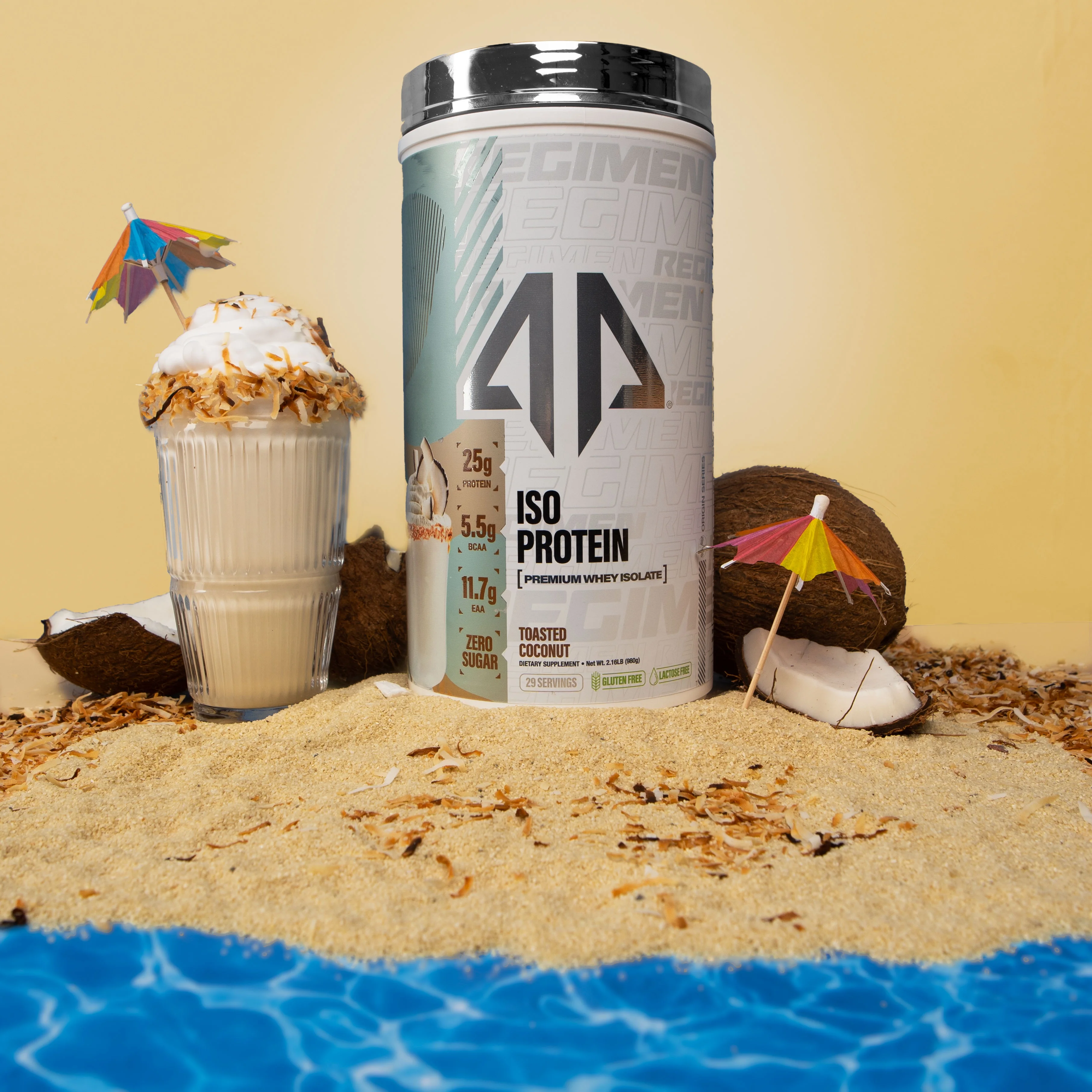 Alpha Prime Supplements Iso Protein - Toasted Coconut (2lb)