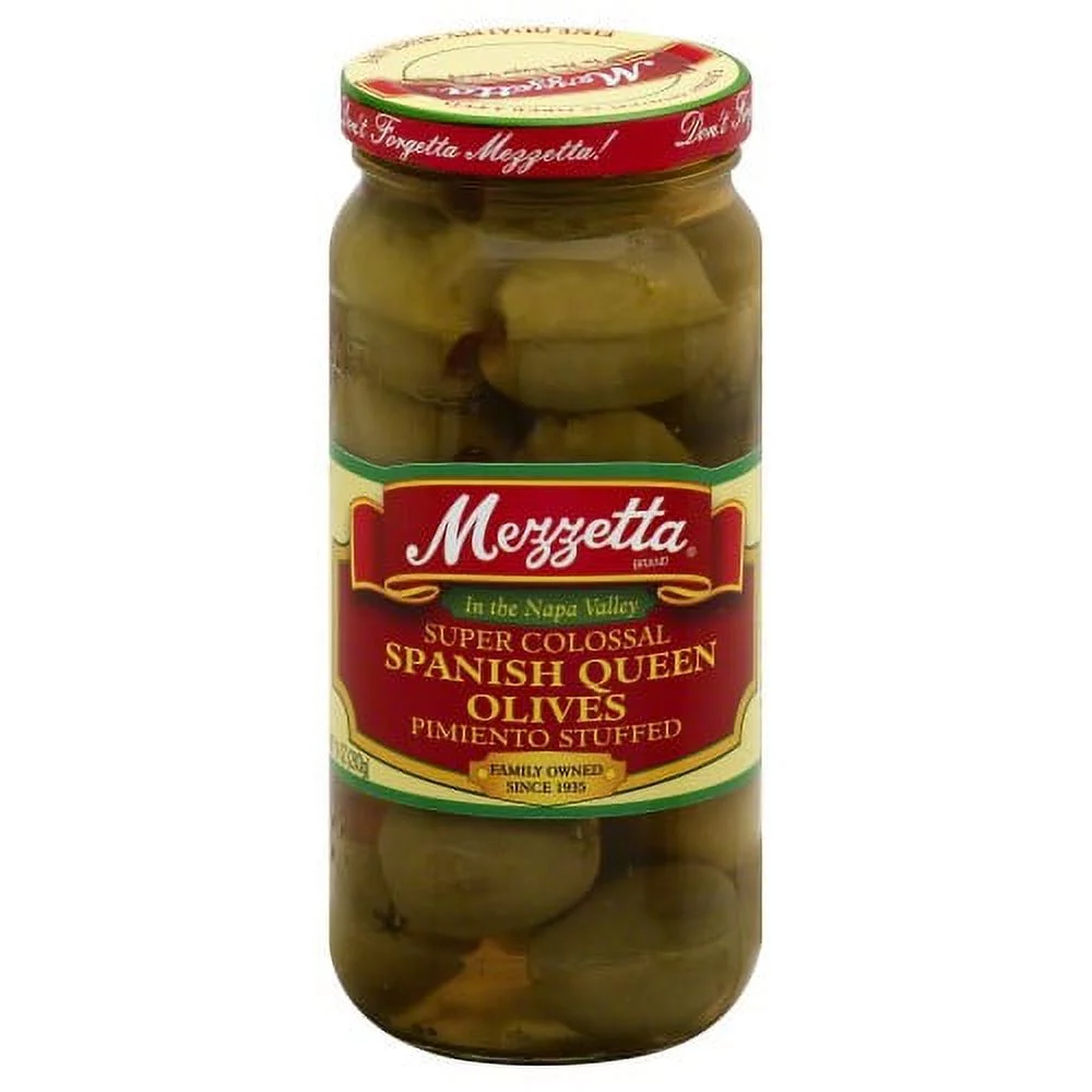 Mezzetta Mezzetta Spanish Colossal Queen Olives with Minced Pimento (Pack of 10)