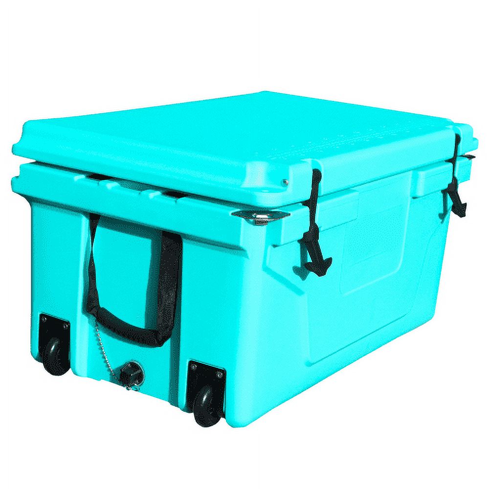Qulable Hot Selling Blue color 65QT Outdoor cooler fish ice chest Box 2022 Popular Camping Cooler Box