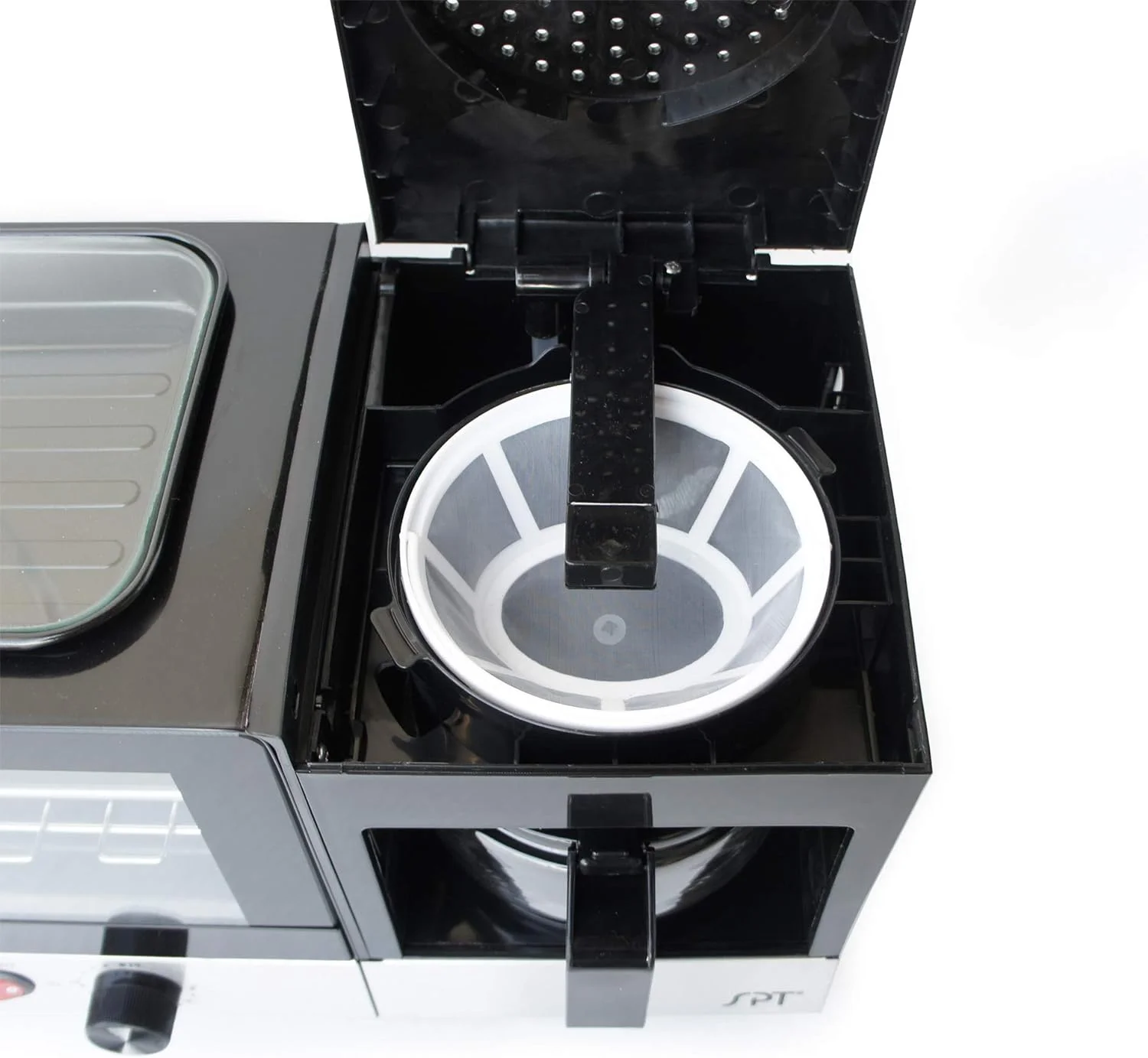 3-In-1 Breakfast Maker In Stainless Steel & Black,18.5W X 8.75D X 11.25H Inches