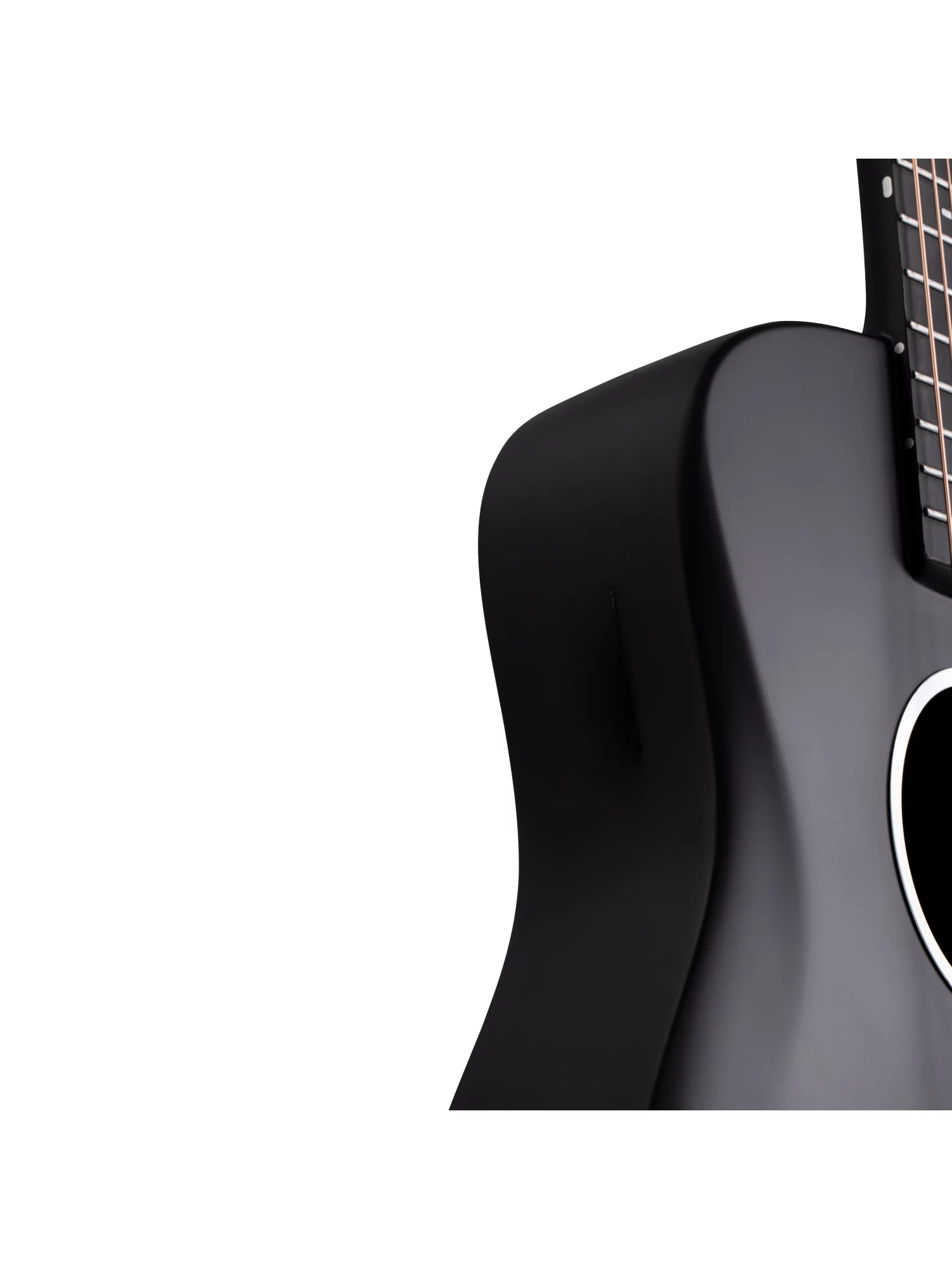 Joytar J2 Carbon Fiber Acoustic Guitar 36 inch Black Satin with Gig Bag