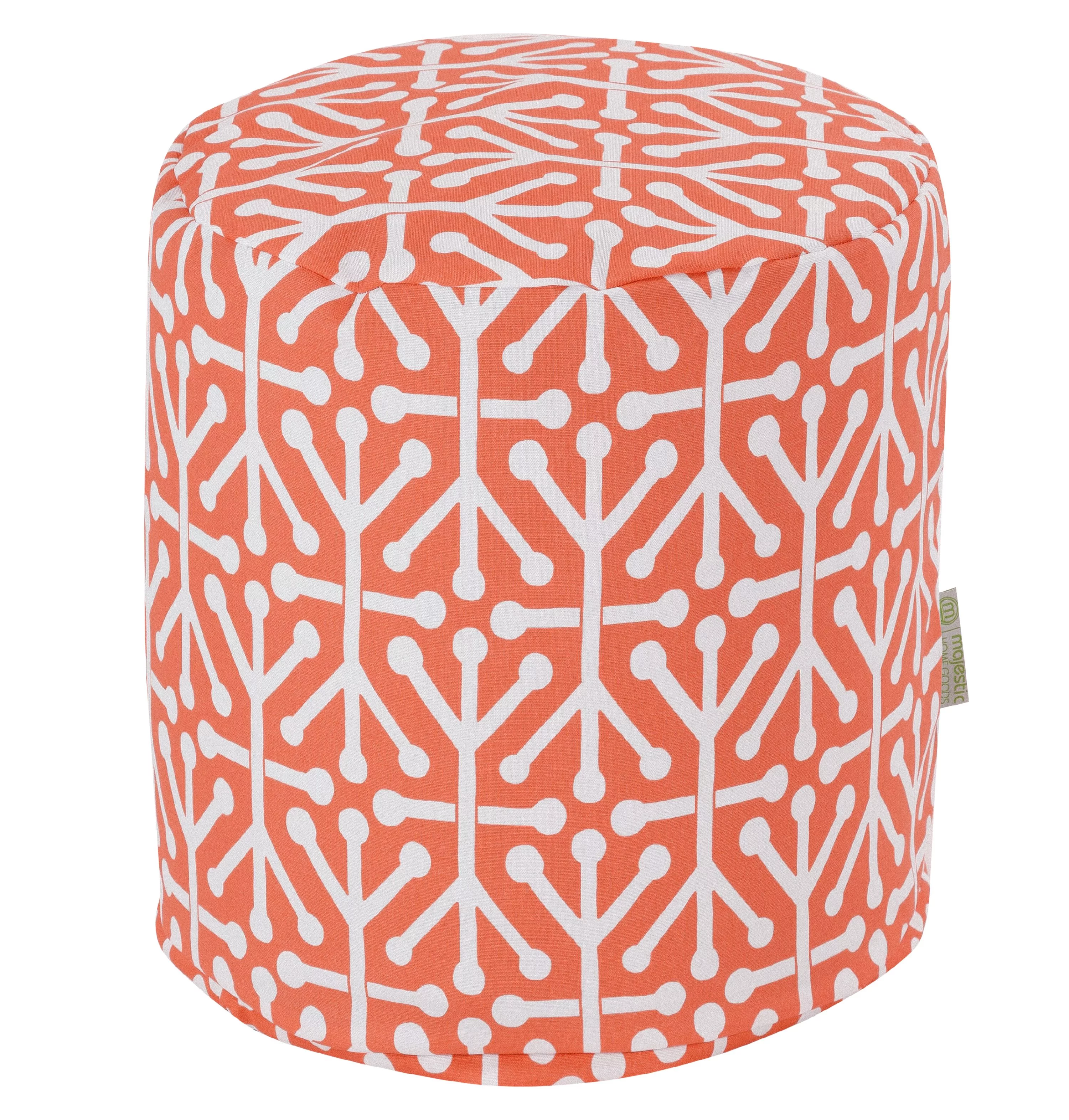 Majestic Home Goods Aruba Indoor Outdoor Ottoman Pouf