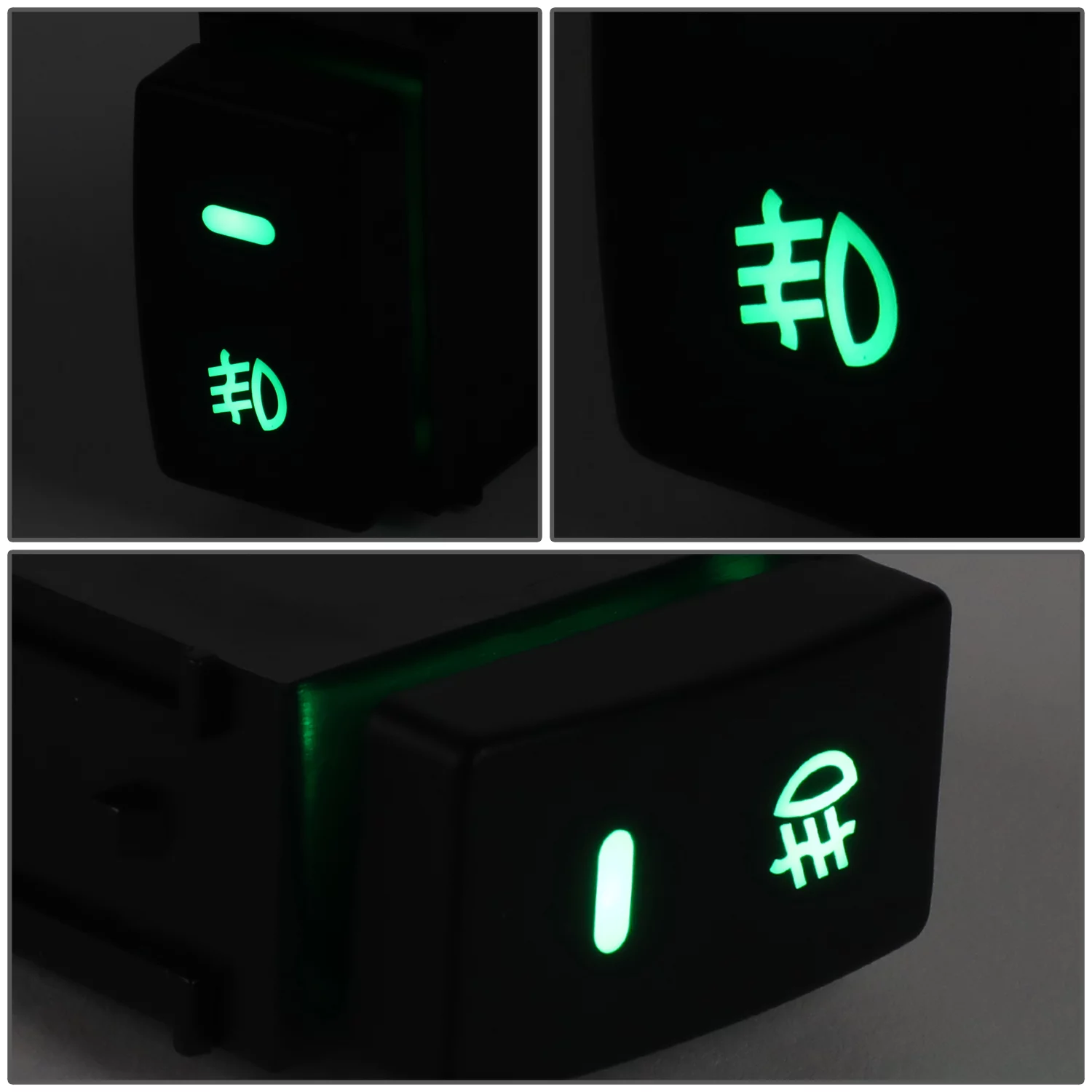 DNA Motoring FLSW-006 For 2007-2019 Nissan Versa Note NV200 Taxi Murano OE Style Dash Mounted Fog Light Lamp Switch with Wiring Harness