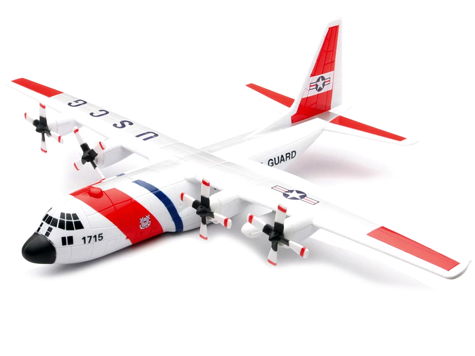Model Kit Lockheed C-130 Hercules Transport Aircraft White & Red 