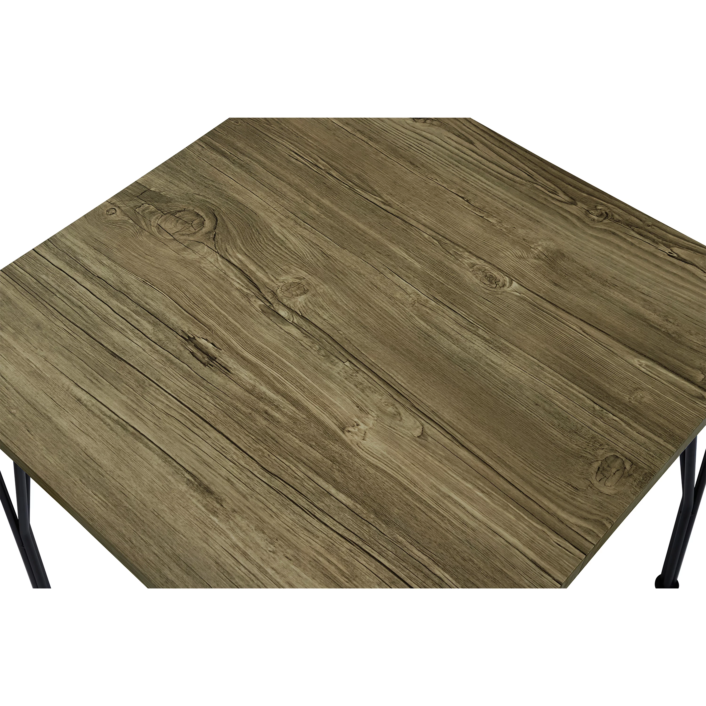 Furniture of America Palmer 3-Piece Dining Set, Gray and Bronze