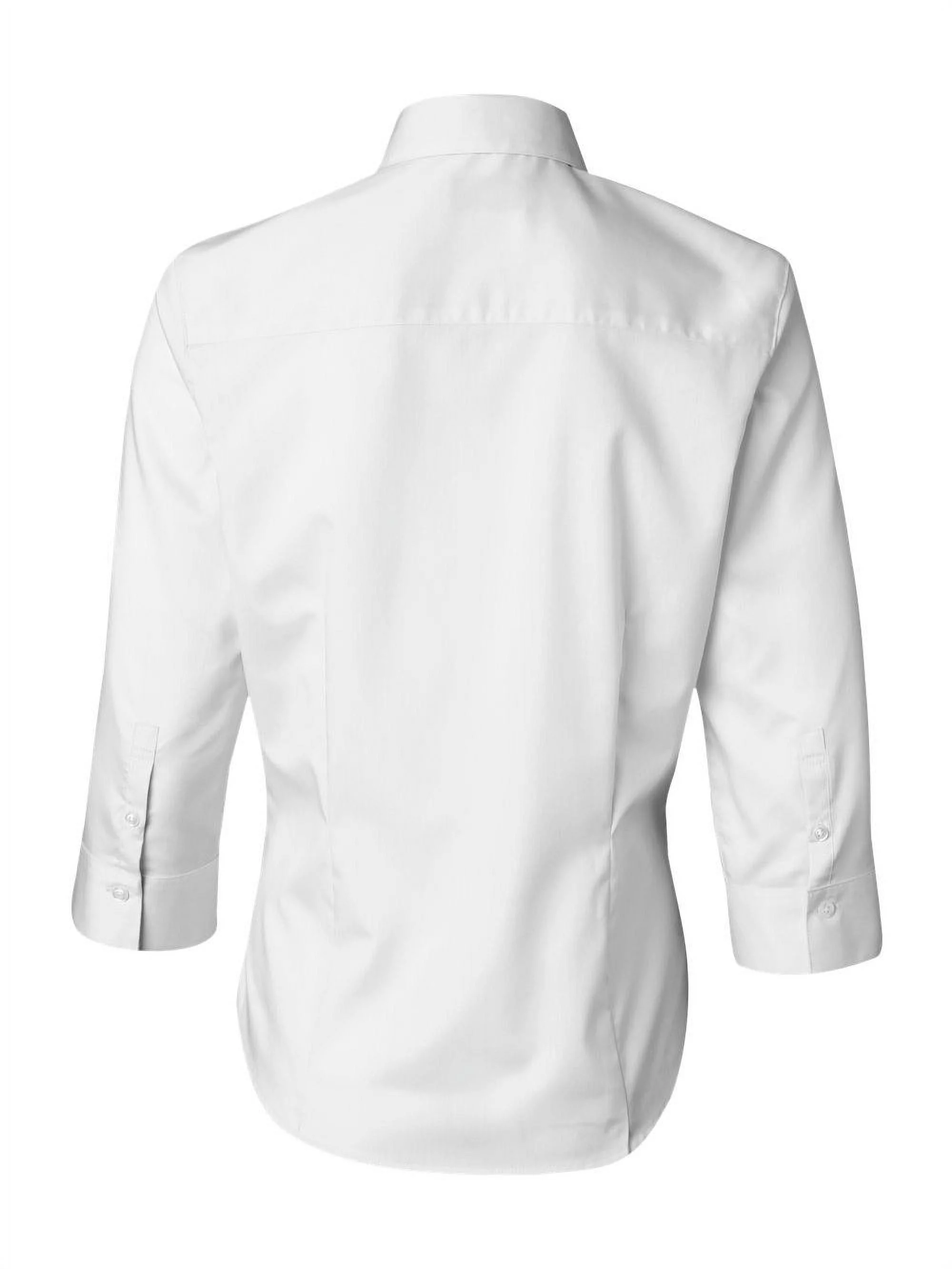 Van Heusen Women's Three-Quarter Sleeve Baby Twill Shirt