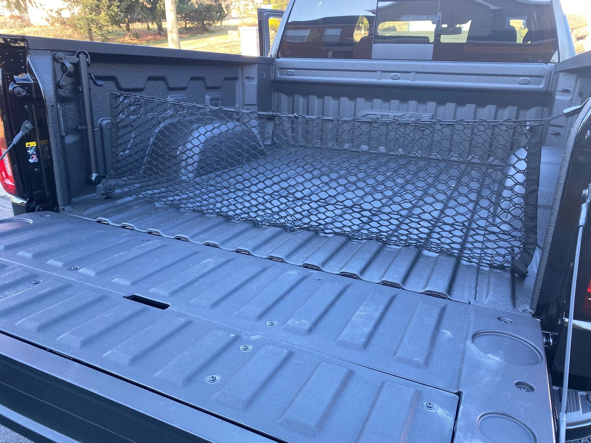 Truck Bed Envelope Style Trunk Mesh Cargo Net for GMC Sierra Work Truck Regular Extended 2013-2021