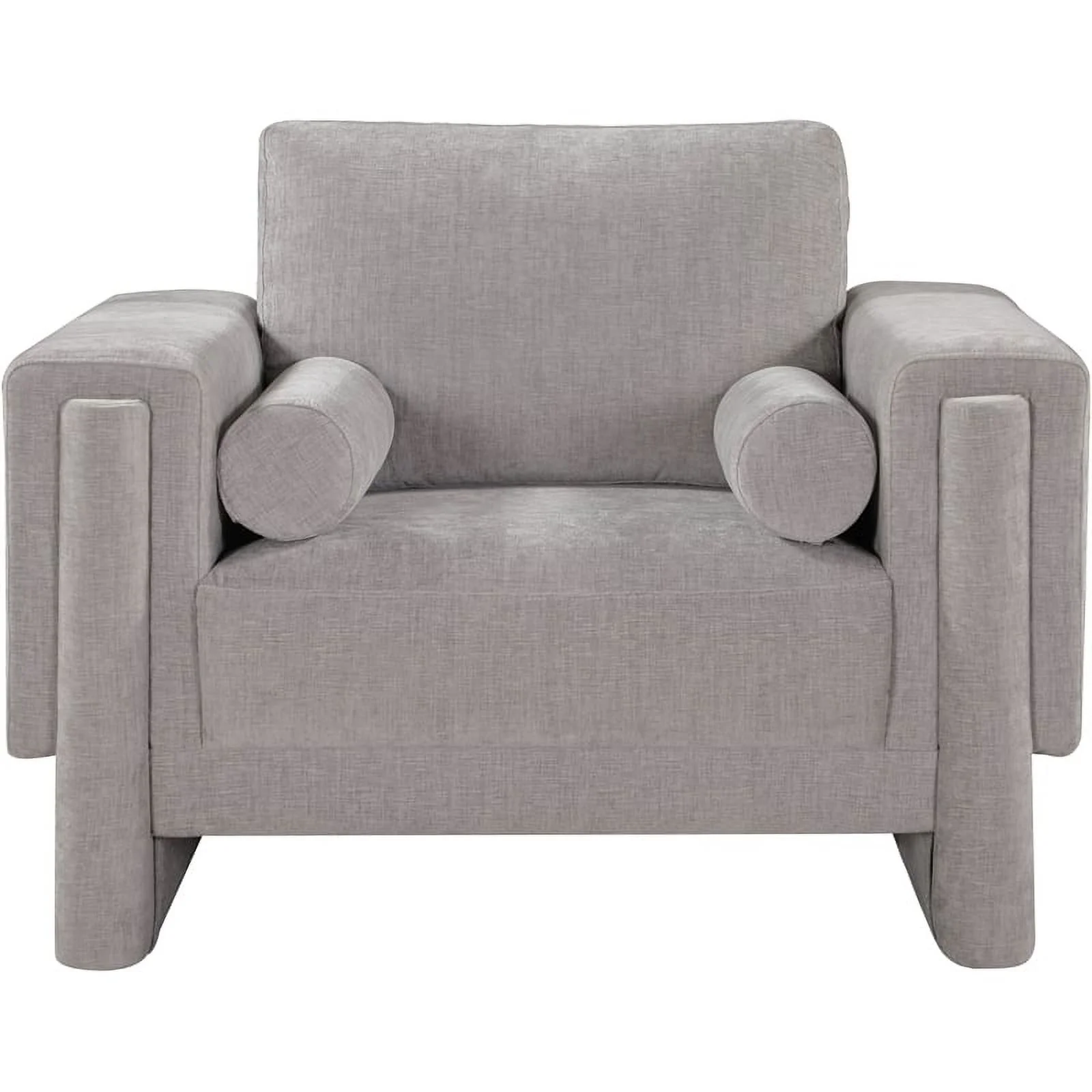 Meridian Furniture Madeline Grey Chenille Fabric Chair