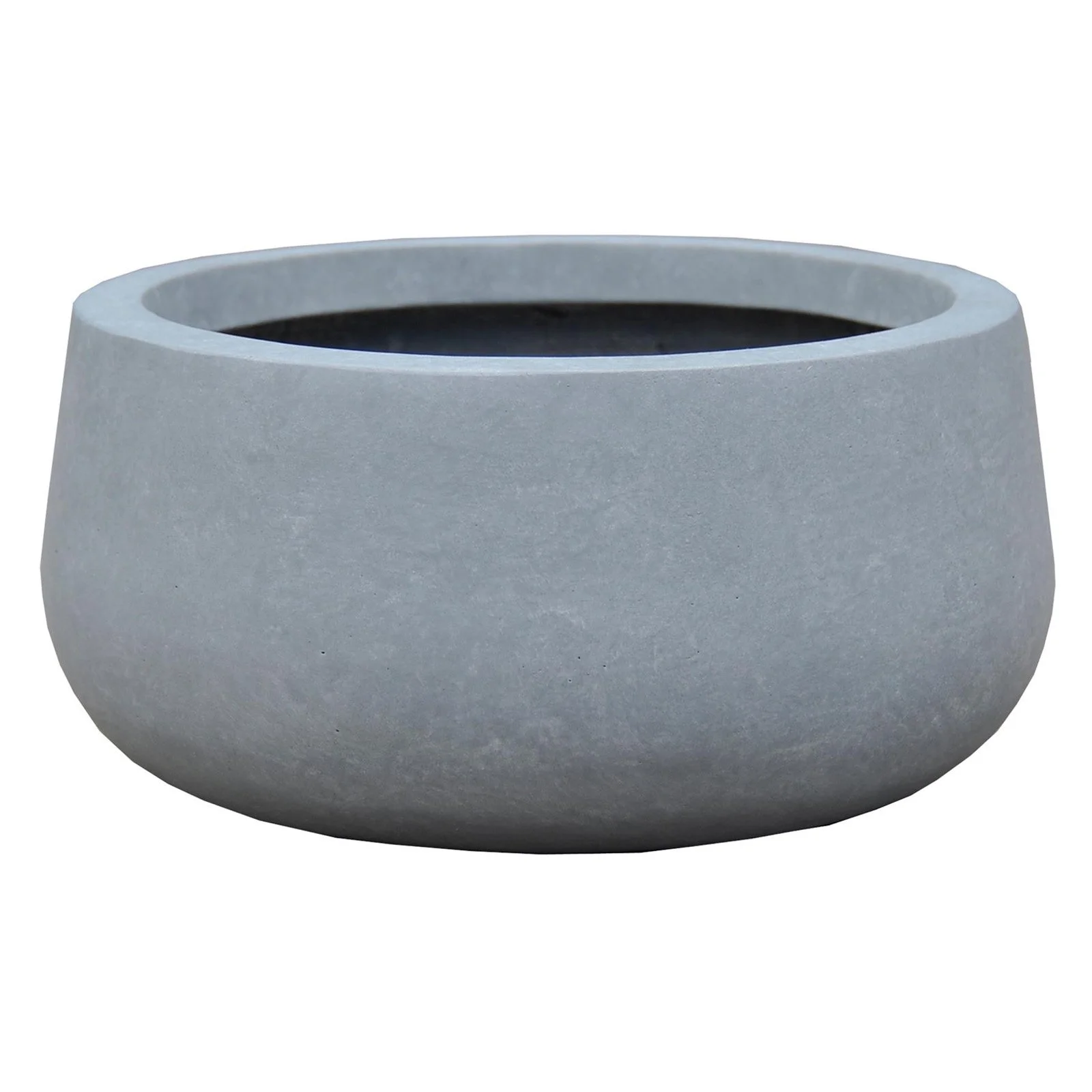 GUAGNDONG CREATIVE STONE GARDEN DECORATION CO.,LTD Durx-litecrete Lightweight Concrete Modern Low Bowl Cement Planter-Set of 3 - 19.7'x19.7'x9.8'