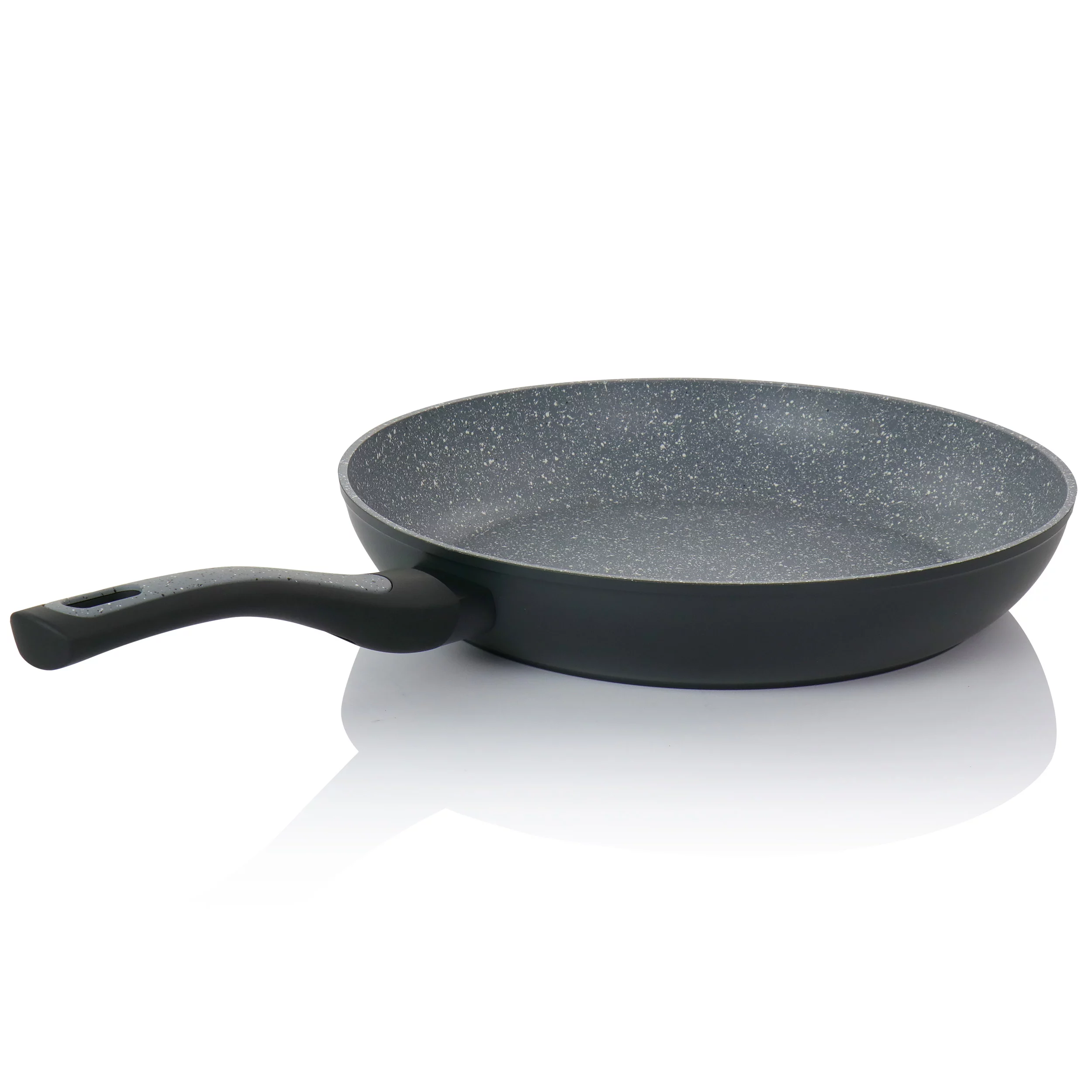 Bastone 12 Inch Aluminum Nonstick Frying Pan in Speckled Gray