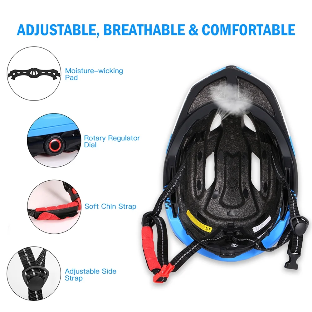 Lixada Cycling Equipment,Equipment SafetyBreathable Safety Bike HelmetRoller Helmet Breathable Safety Bike Safety Roller Kids