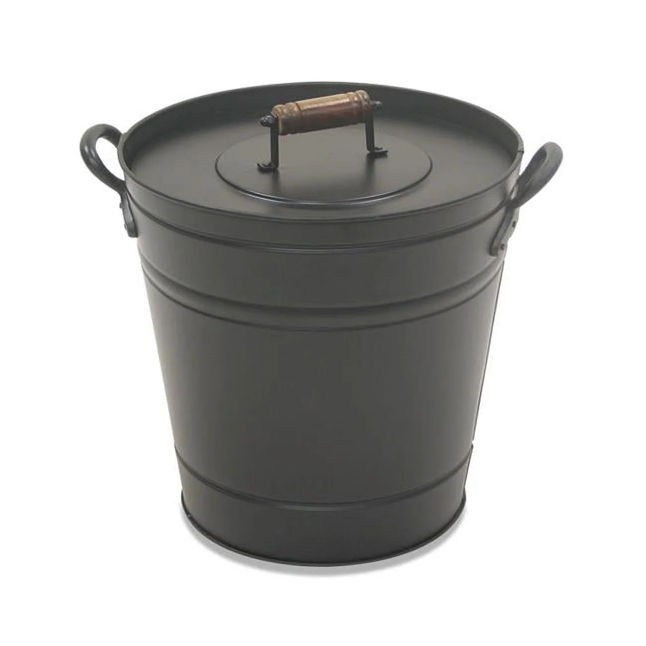 Pilgrim 19504 Air Insulated Ash Bucket - Matte Black