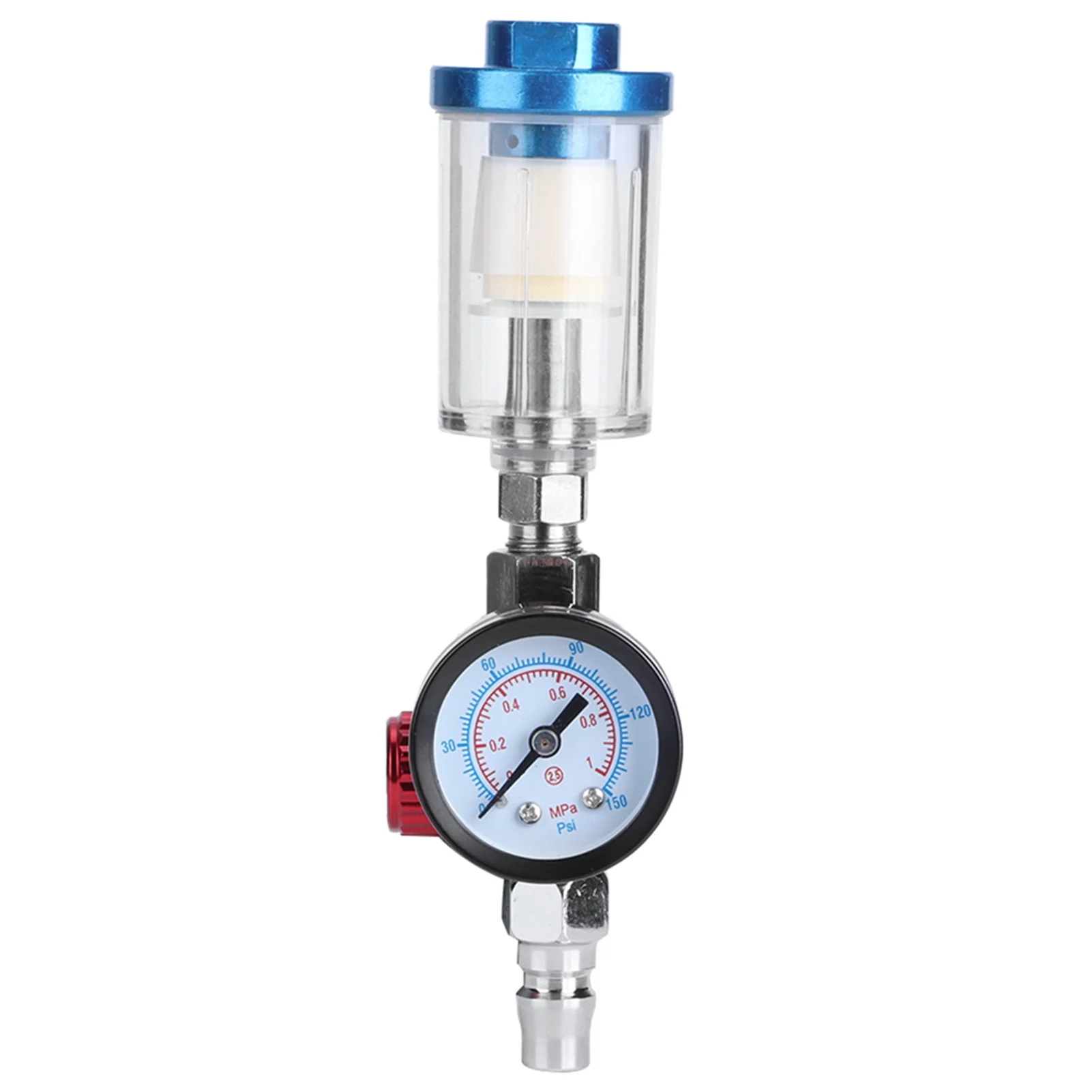 Air Pressure Regulator Delaman Pneumatic Spray Gun Air Pressure Regulator Gauge In-line Oil Water Trap Filter Separator Kit