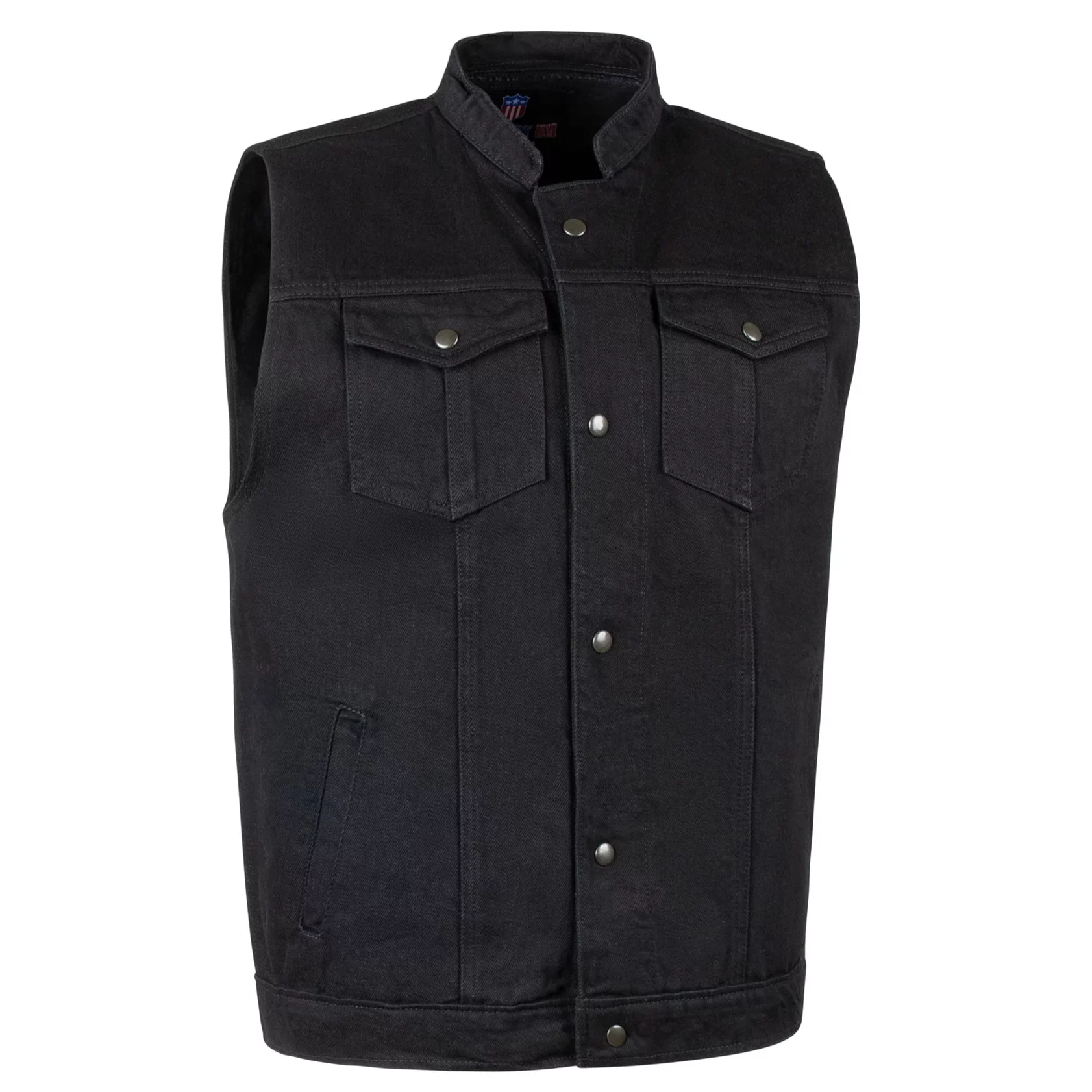 Legendary 'Revolution' Mens Denim Motorcycle Vest