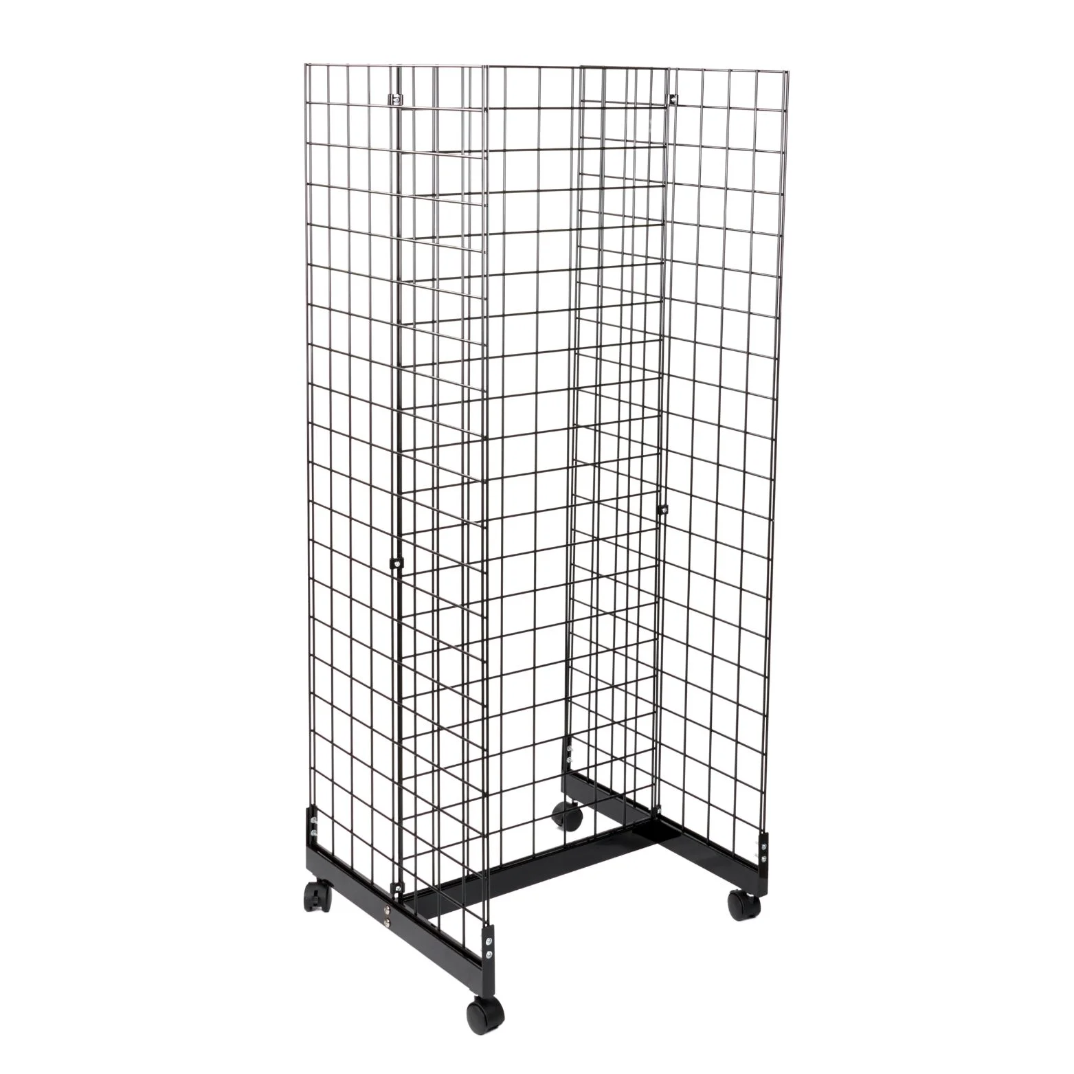 2 Foot x 2 Foot Black Grid Gondola Unit