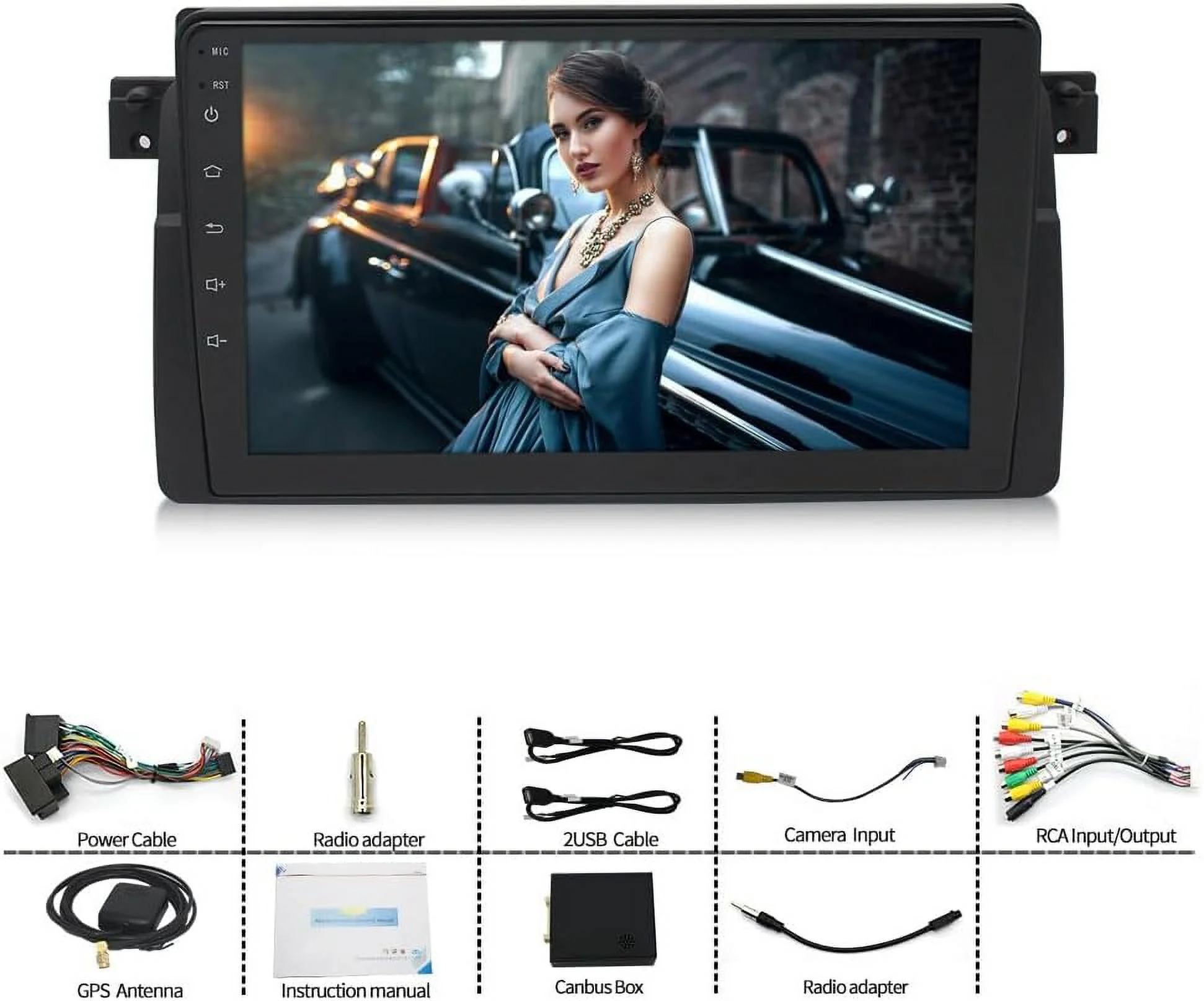 THONZER for BMW 3-Series E46 1998-2006 Carplay GPS Navi Android 11 Car Stereo Radio 2DIN(2+32GB)