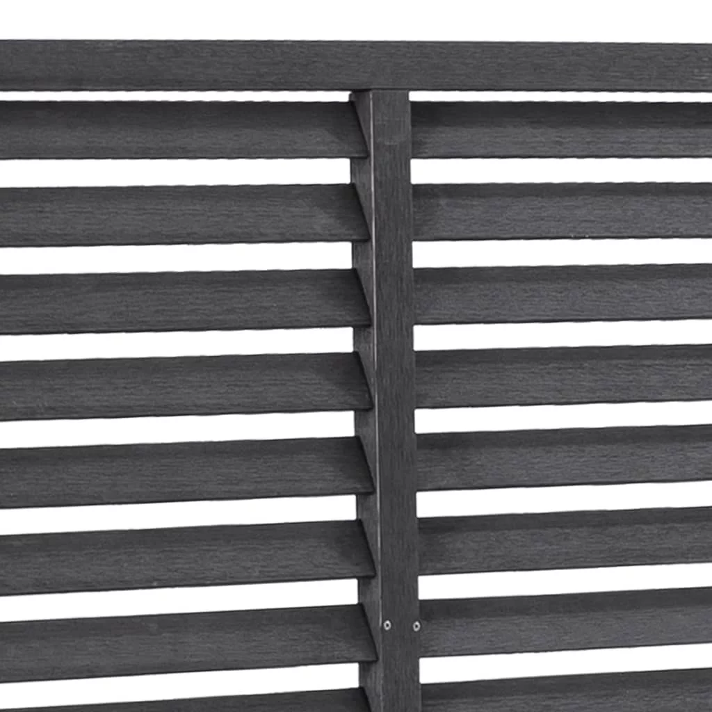 vidaXL Louver Fence WPC 70.9
