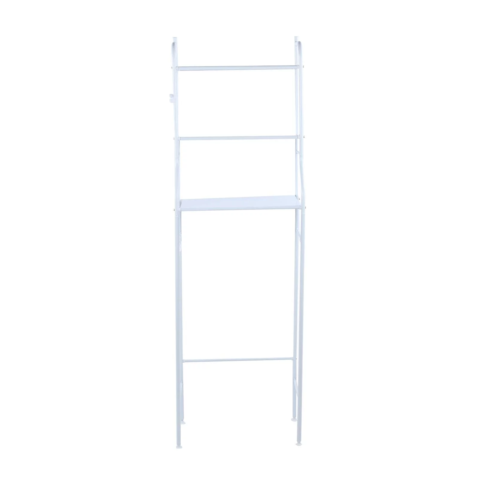 Wobythan 3-Tier Iron Toilet Towel Storage Rack Holder Over Bathroom Shelf Organizer White