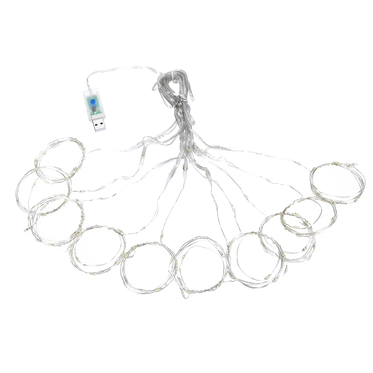 300 LED Curtain String Lights, 8 Modes USB Fairy String Light with Remote Control, Christmas, Backdrop for Indoor Outdoor Bedroom Window Wedding Party Decoration