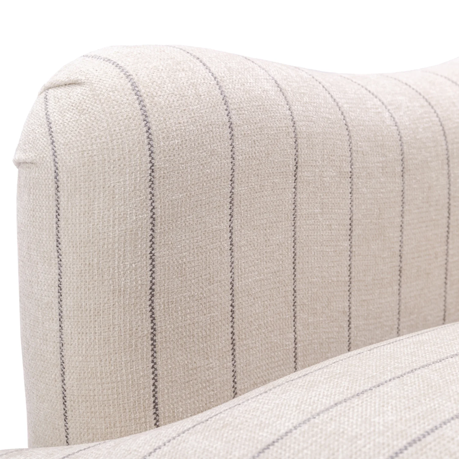 DeeHome Sylvia Sea Oat Striped Arm Chair
