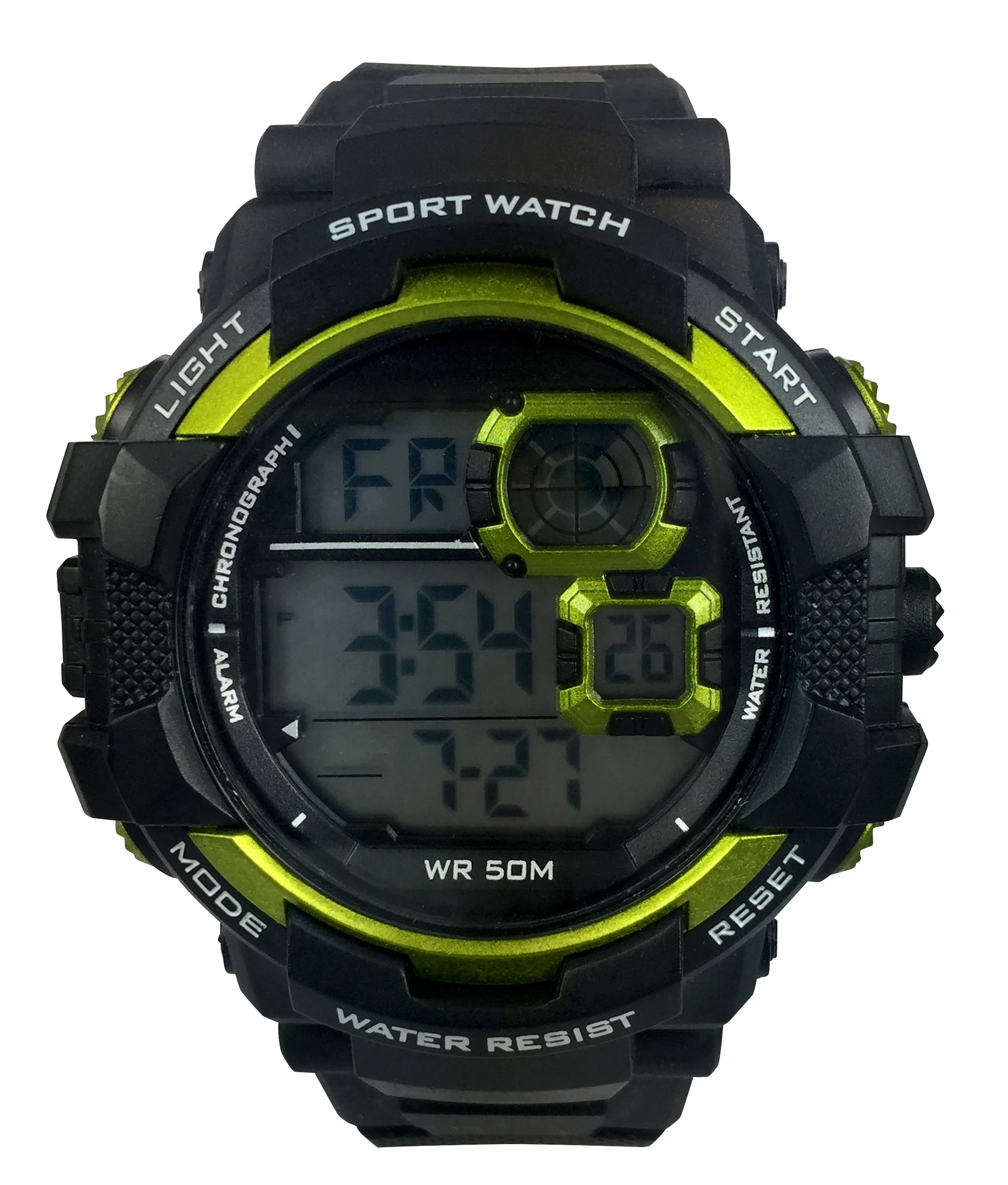George Men's Digital Sport Wristwatch Plastic Strap