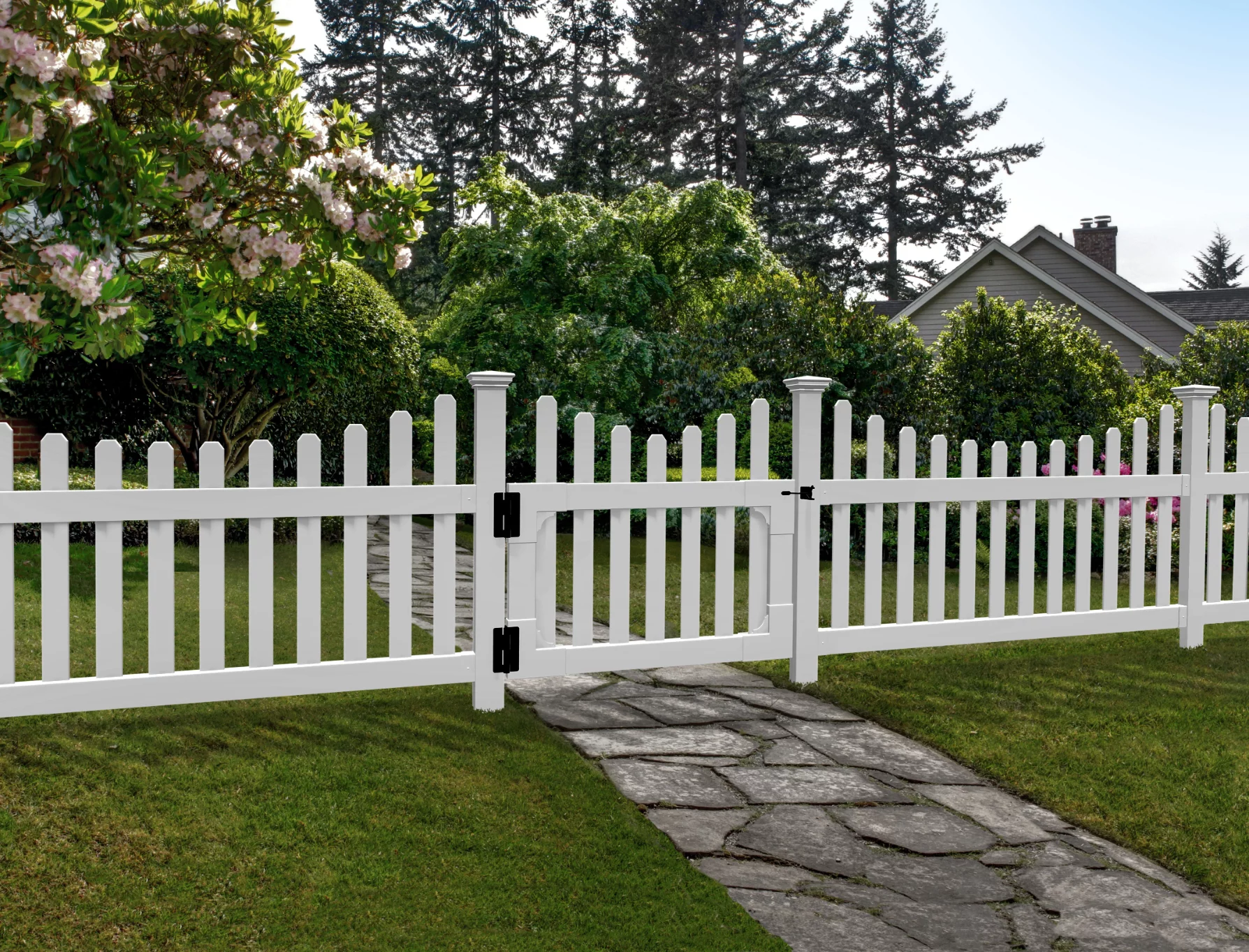 All American Vinyl Picket Gate