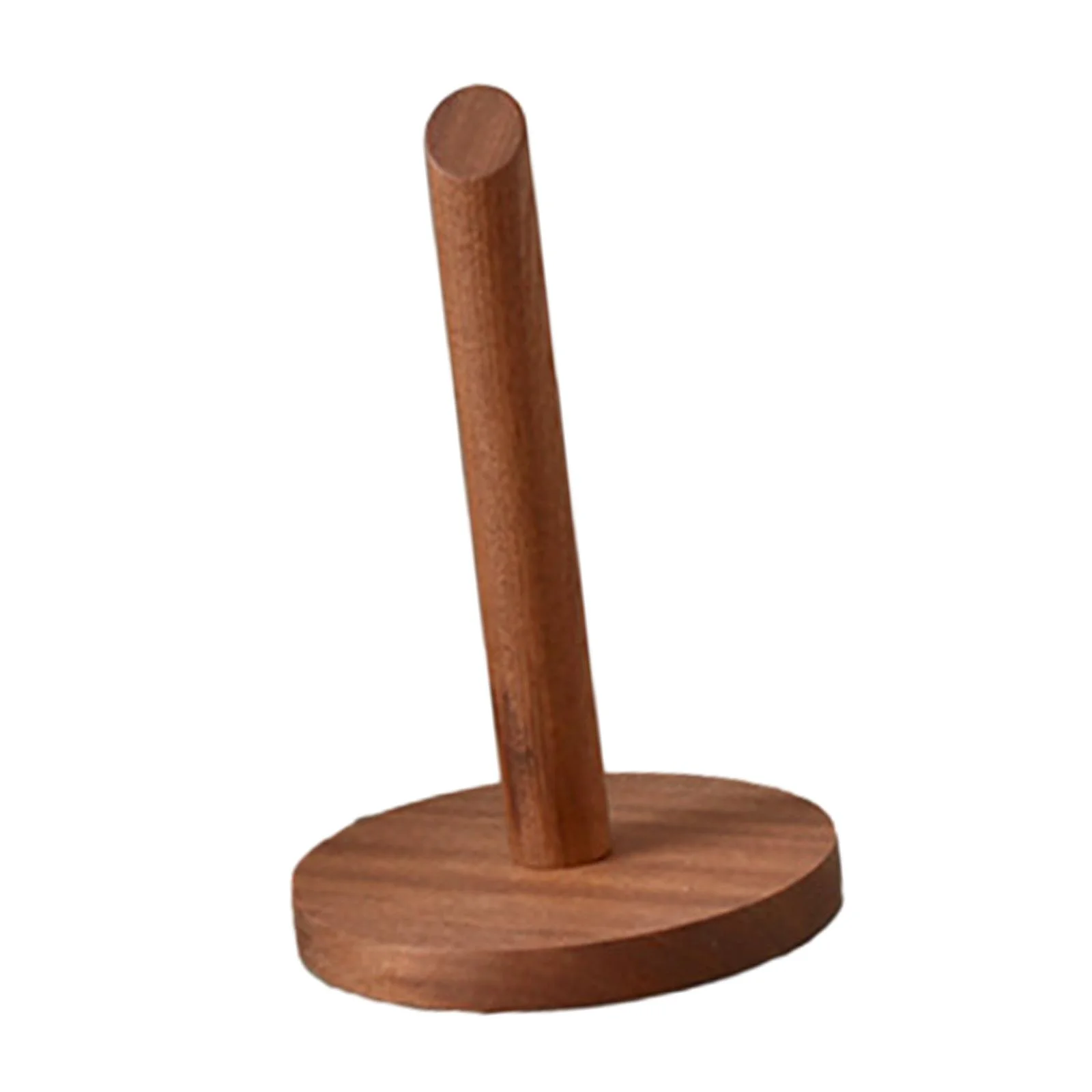 Tachiuwa Yarn Holder Thread Yarn Spindle Portable Organizer Wooden Yarn Skein Holder Wool & Thread Holder for Knitting Craft & Sewing Short and Round