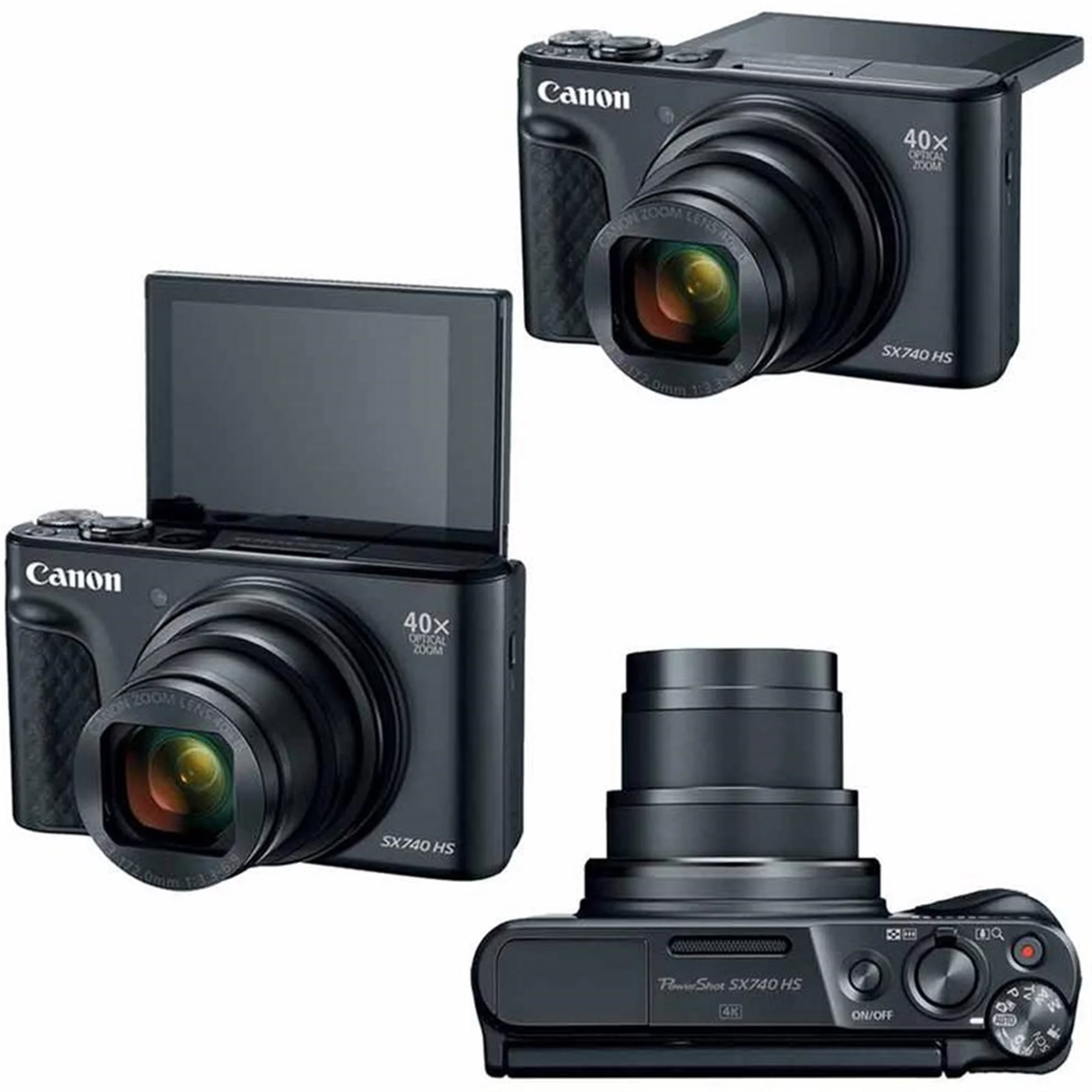 Canon PowerShot SX740 HS Digital Camera + Top Accessory Kit + 32 Inches Monopod