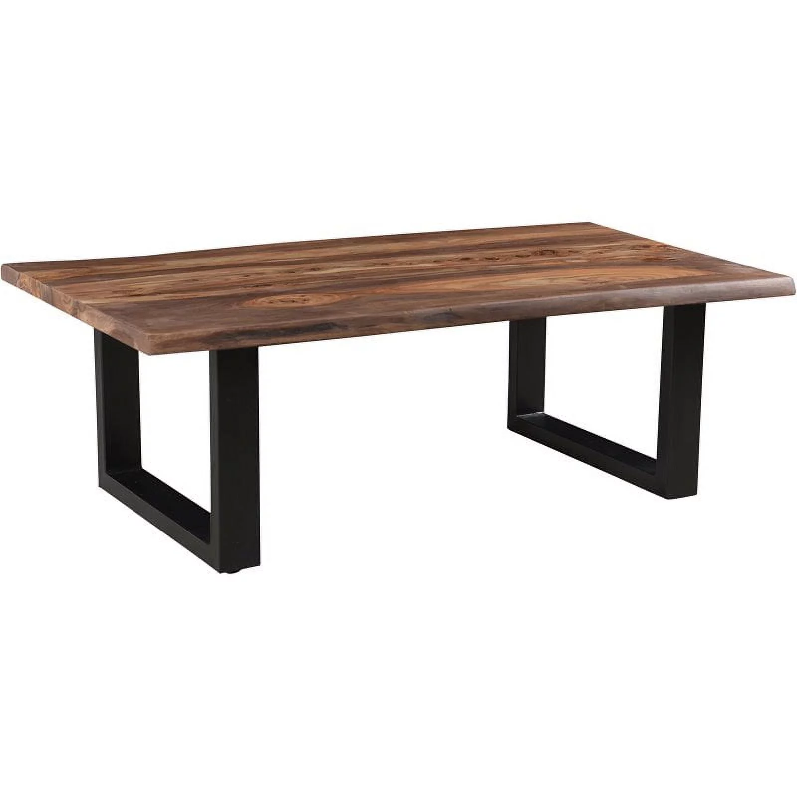 Treasure Trove Brownstone II Wood and Metal Nut Brown Cocktail Table